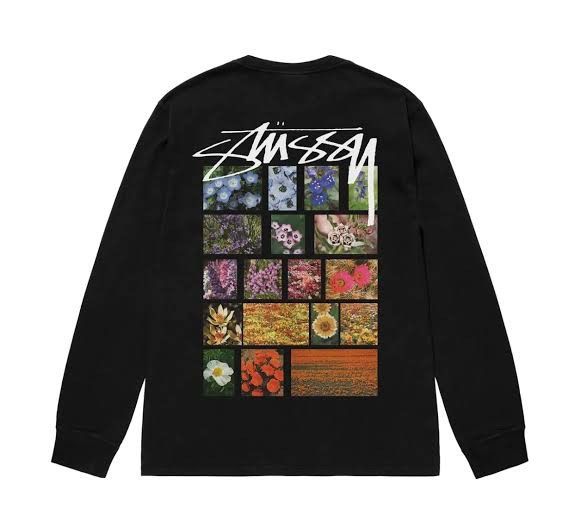 Stussy STUSSY Flower Grid Pigment Dyed Long Sleeve Size US XL / EU 56 / 4 - 5 Thumbnail
