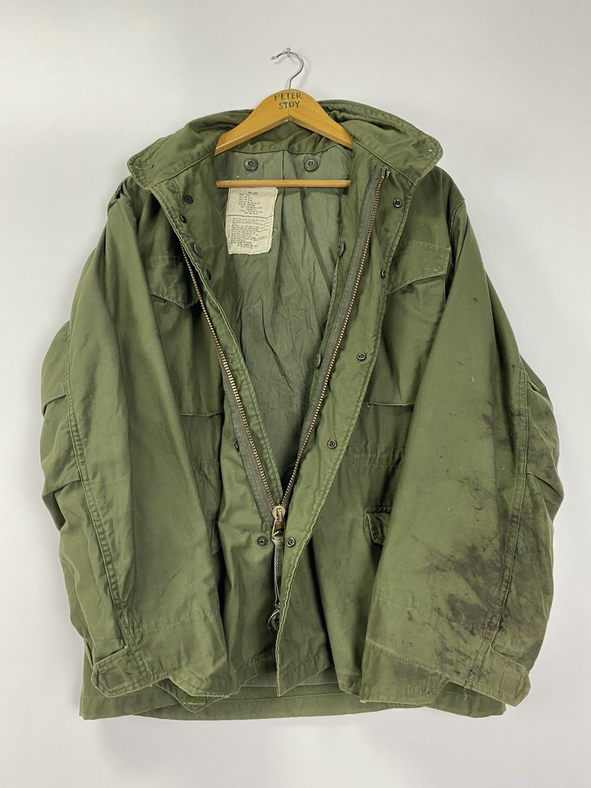 Vintage Vintage 80s Military Jacket Size US L / EU 52-54 / 3 - 12 Thumbnail