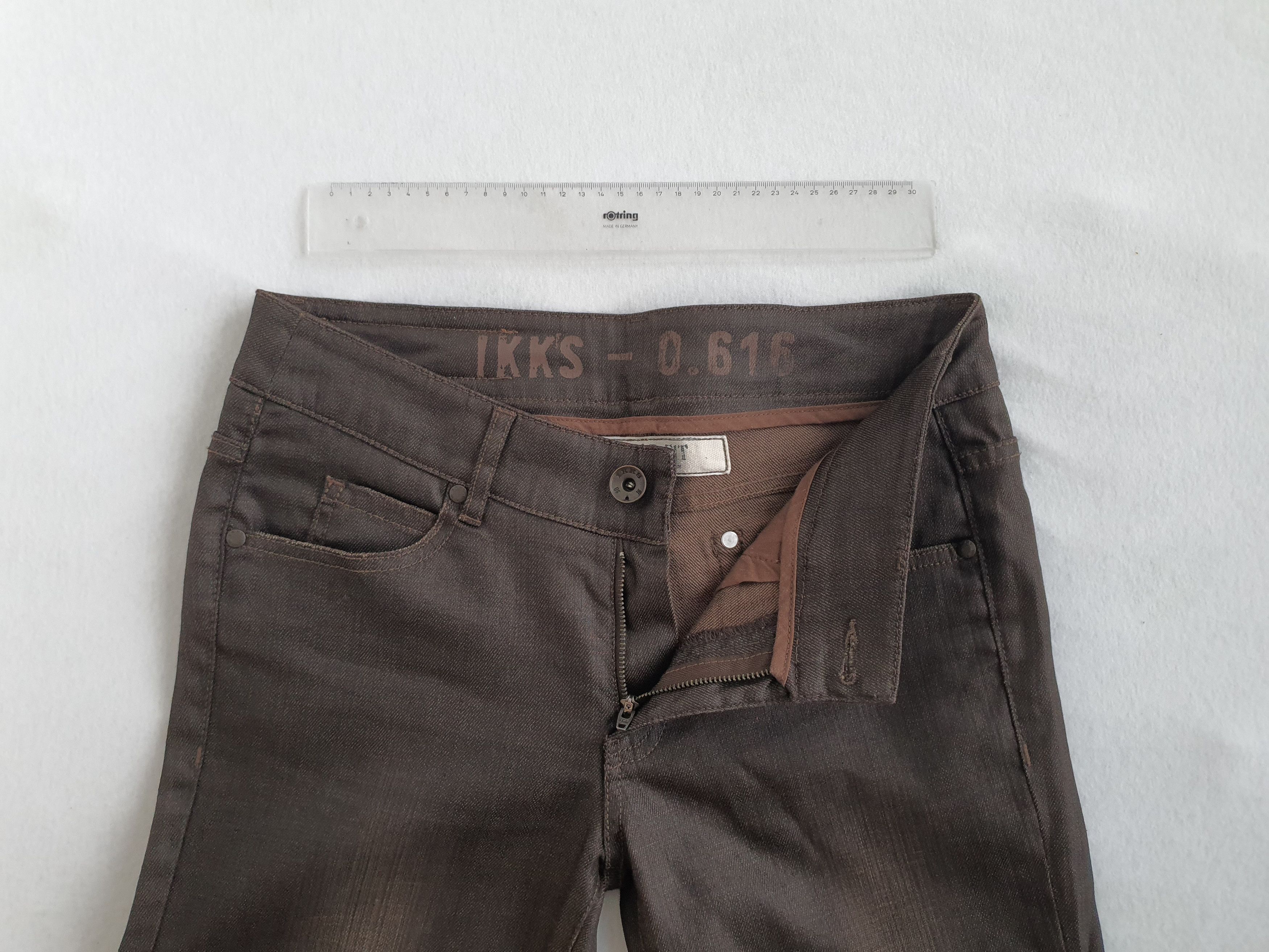 IKKS 0.616 Women's Denim Jeans - Regular Fit - Brown Size 28" / US 6 / IT 42 - 4 Thumbnail