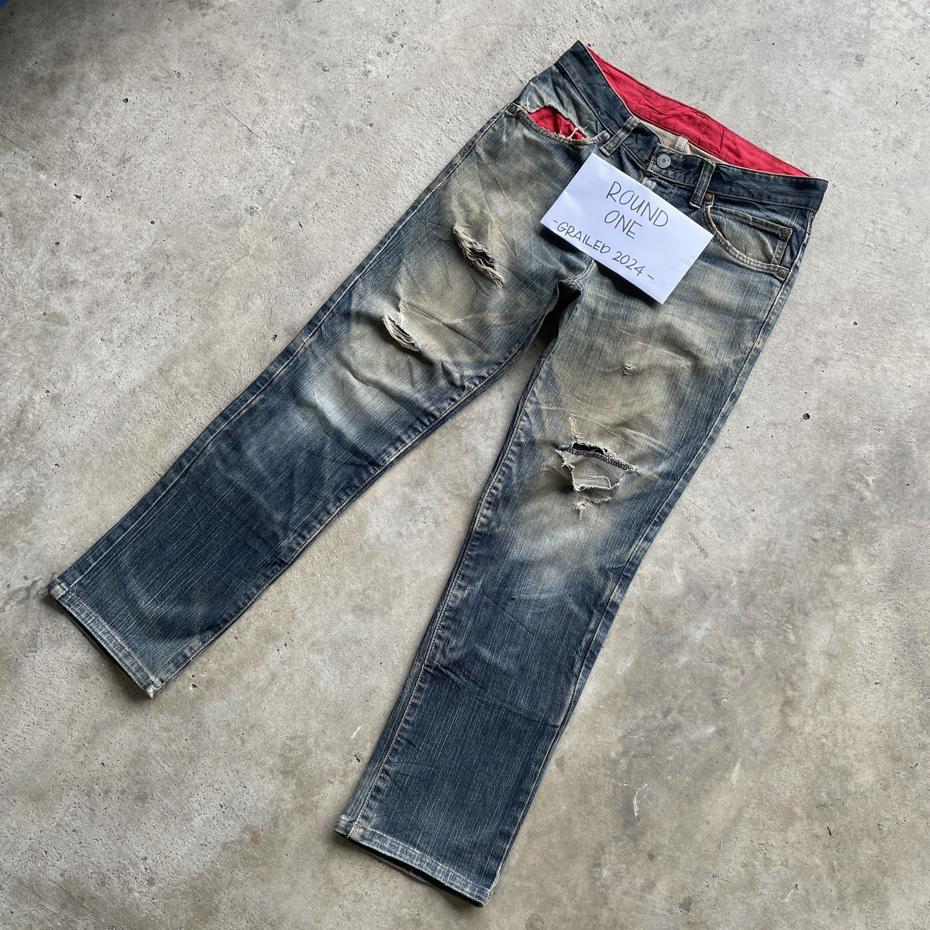 Edwin × Jean Vintage Edwin x Motor Head Rusty Jeans Sick Denim Pants Size US 31 - 1 Thumbnail