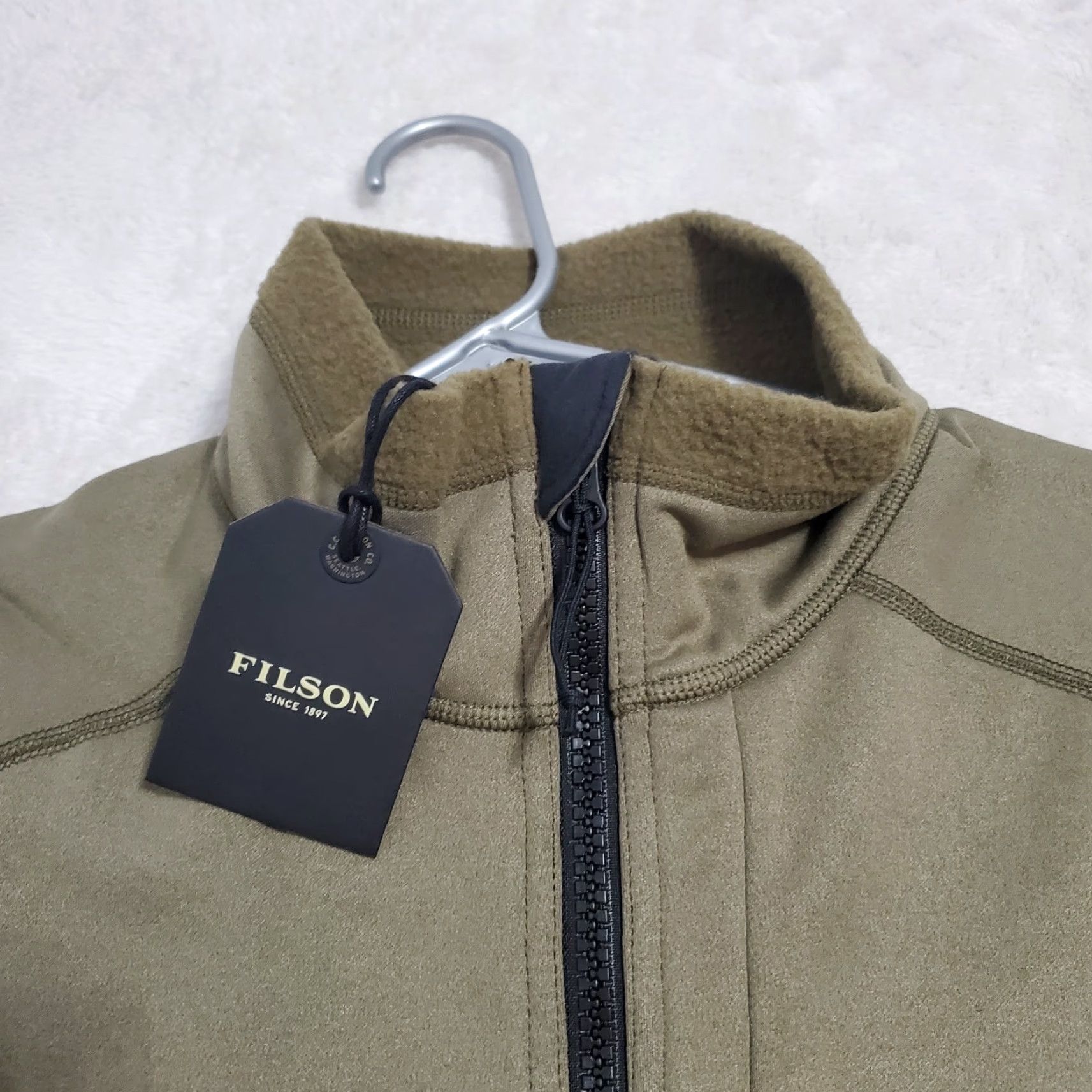 Filson Filson Granite Spire Fleece Jacket Men L Field Olive Green Full Zip Wind-Resistant Jacket Size US L / EU 52-54 / 3 - 5 Thumbnail