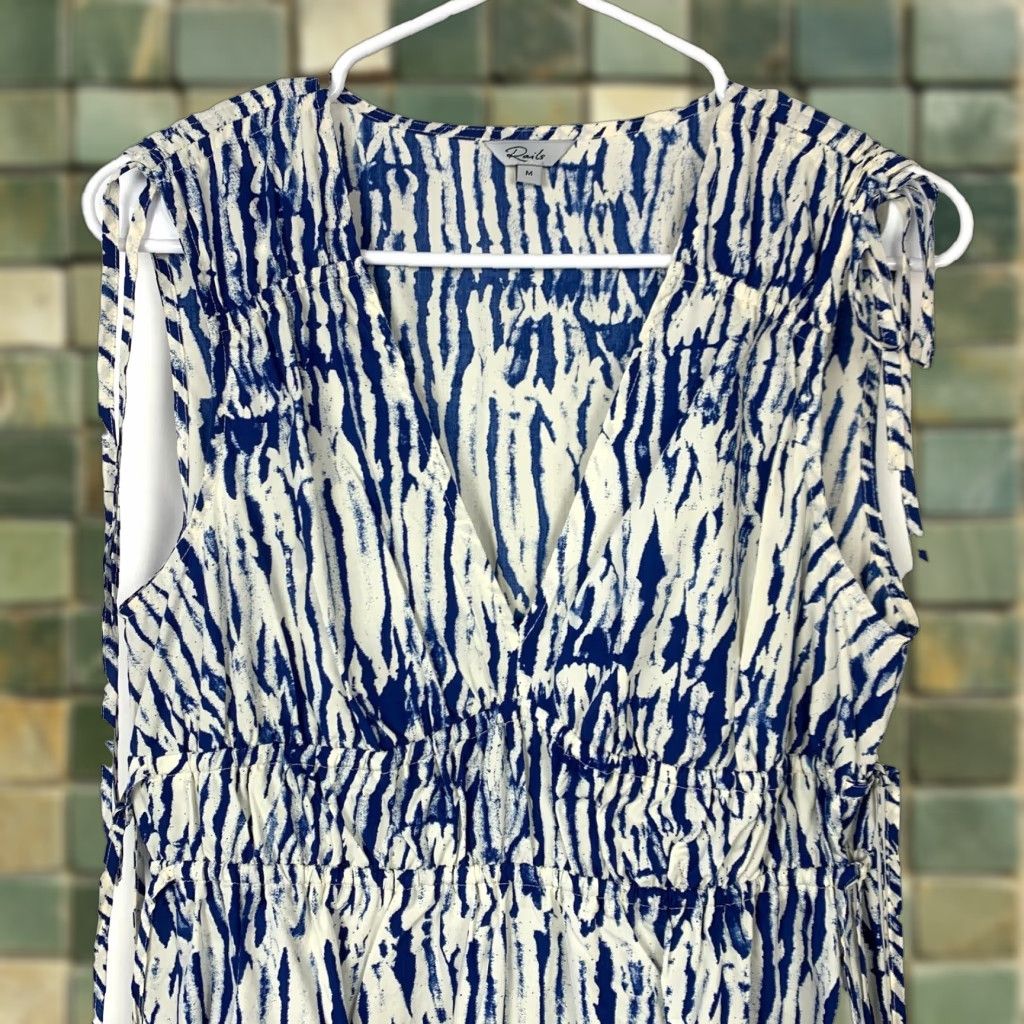 Rails Rails Blue White Cobalt Shibori Organic Cotton Dress Size Medium Size M / US 6-8 / IT 42-44 - 1 Thumbnail