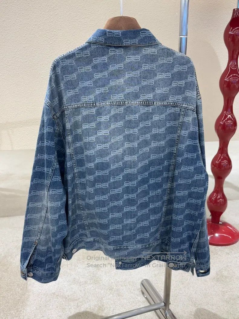 Balenciaga Balenciaga Logo Printed Single Breasted Reversible Denim J Size US XS / EU 42 / 0 - 2 Thumbnail