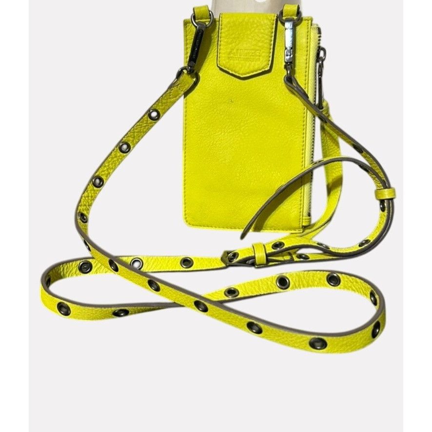 Other Aimee Kestenberg Leather Phone Crossbody Bag Neon Yellow Tr Size ONE SIZE - 2 Thumbnail
