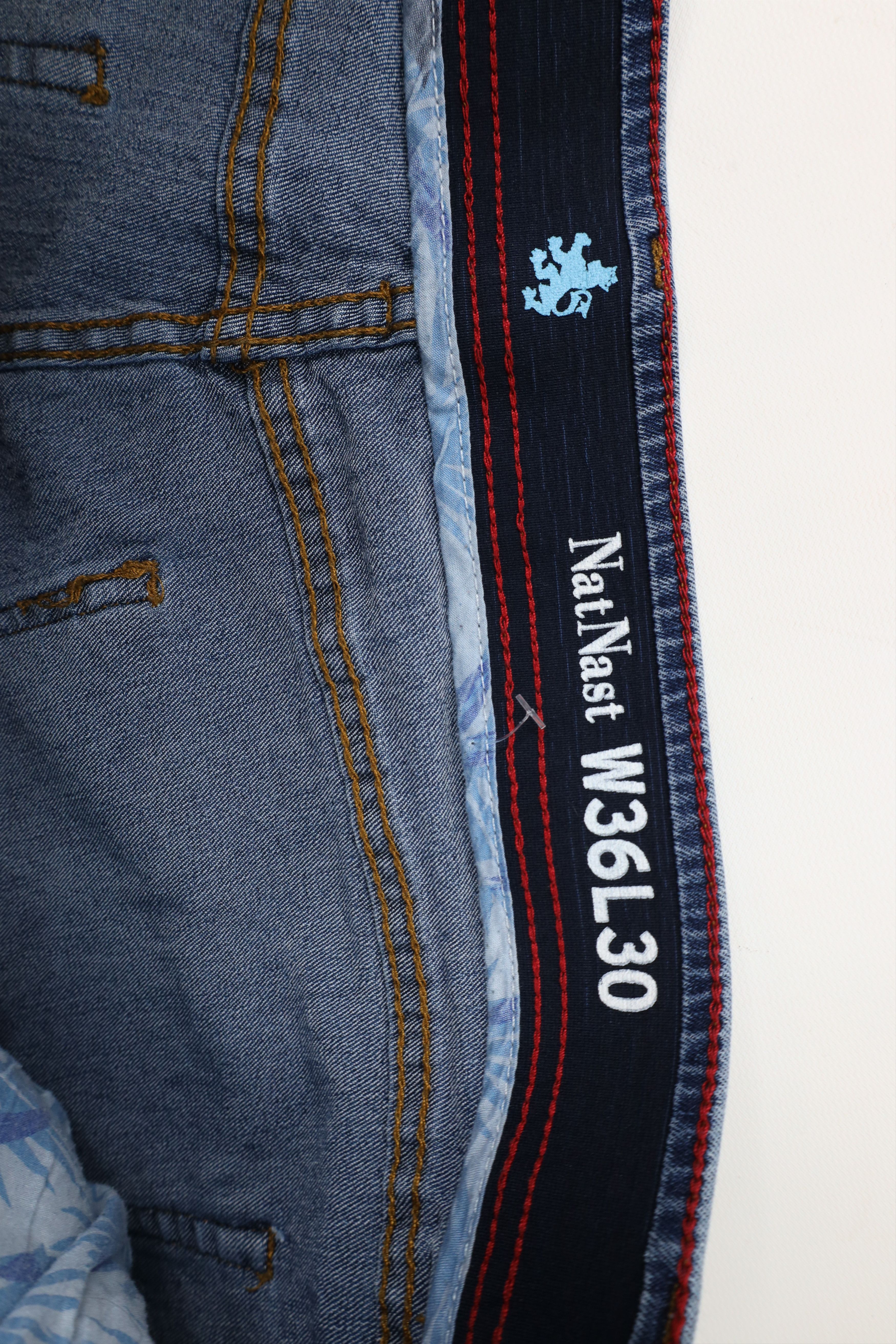 Nat Nast × Vintage Nat Nast Luxury Originals Straight Leg Denim Jeans Blue Size US 36 / EU 52 - 8 Thumbnail
