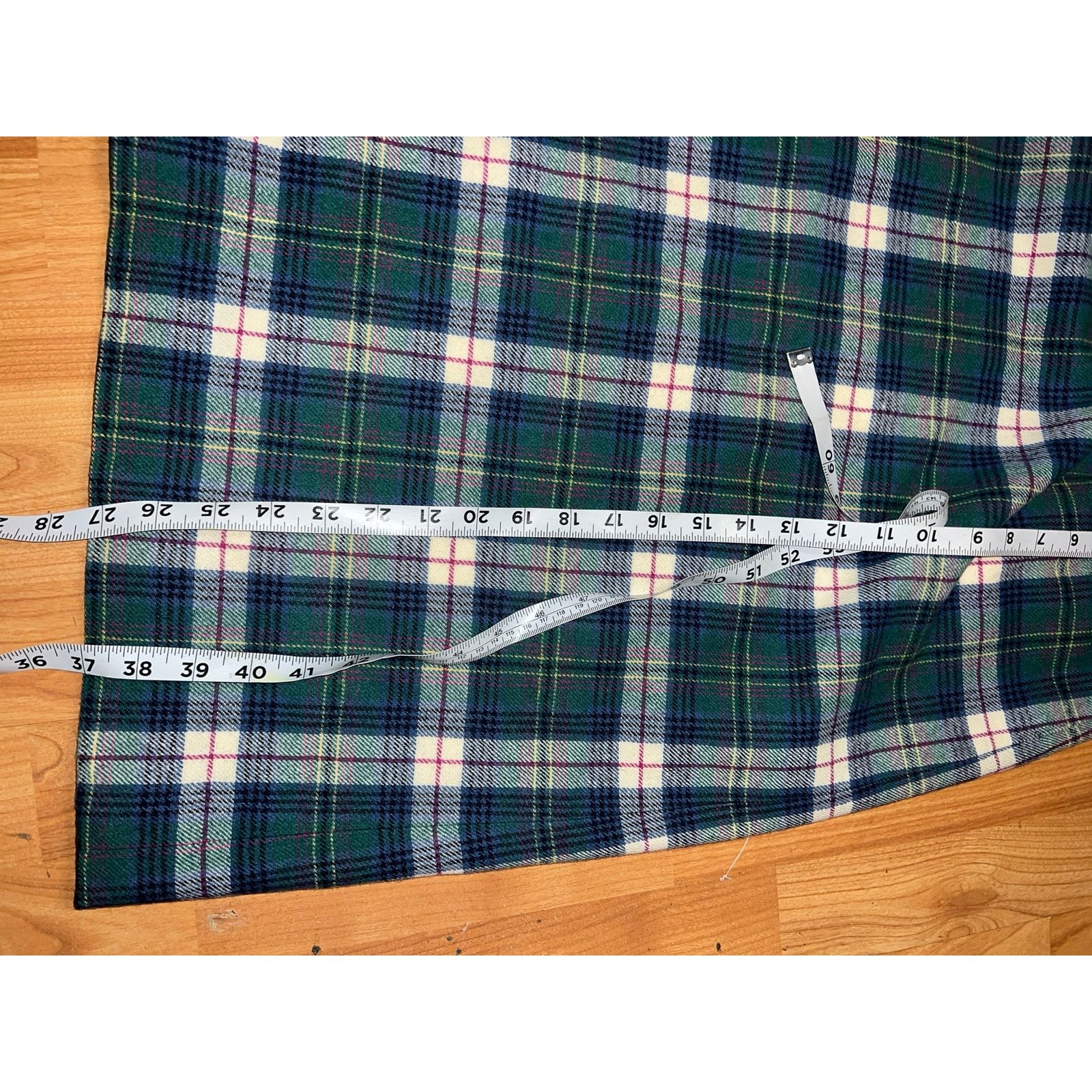 Pendleton Vintage Pendleton Authentic Kennedy Dress Tartan Green Skirt Size 28" / US 6 / IT 42 - 7 Thumbnail
