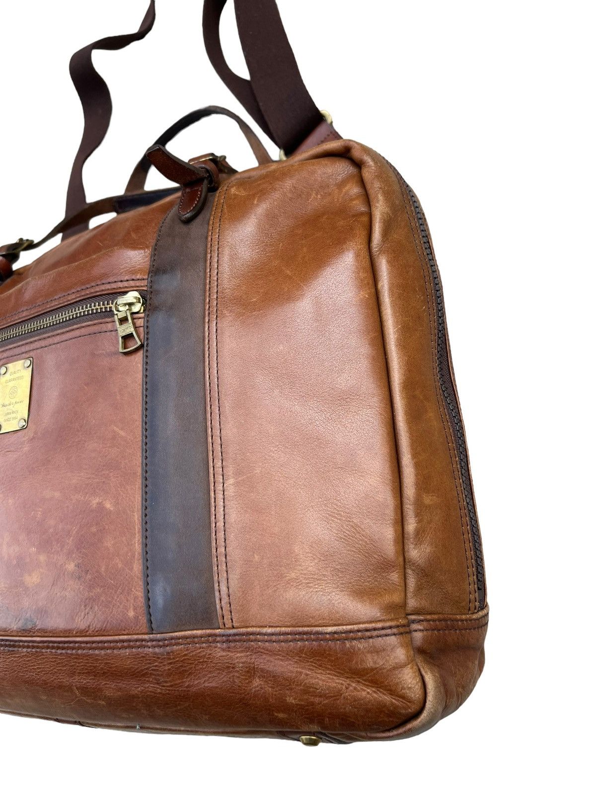 Leather × MasterPiece Masterpiece Japan Patina Leather 2 Way Bag Size ONE SIZE - 7 Thumbnail