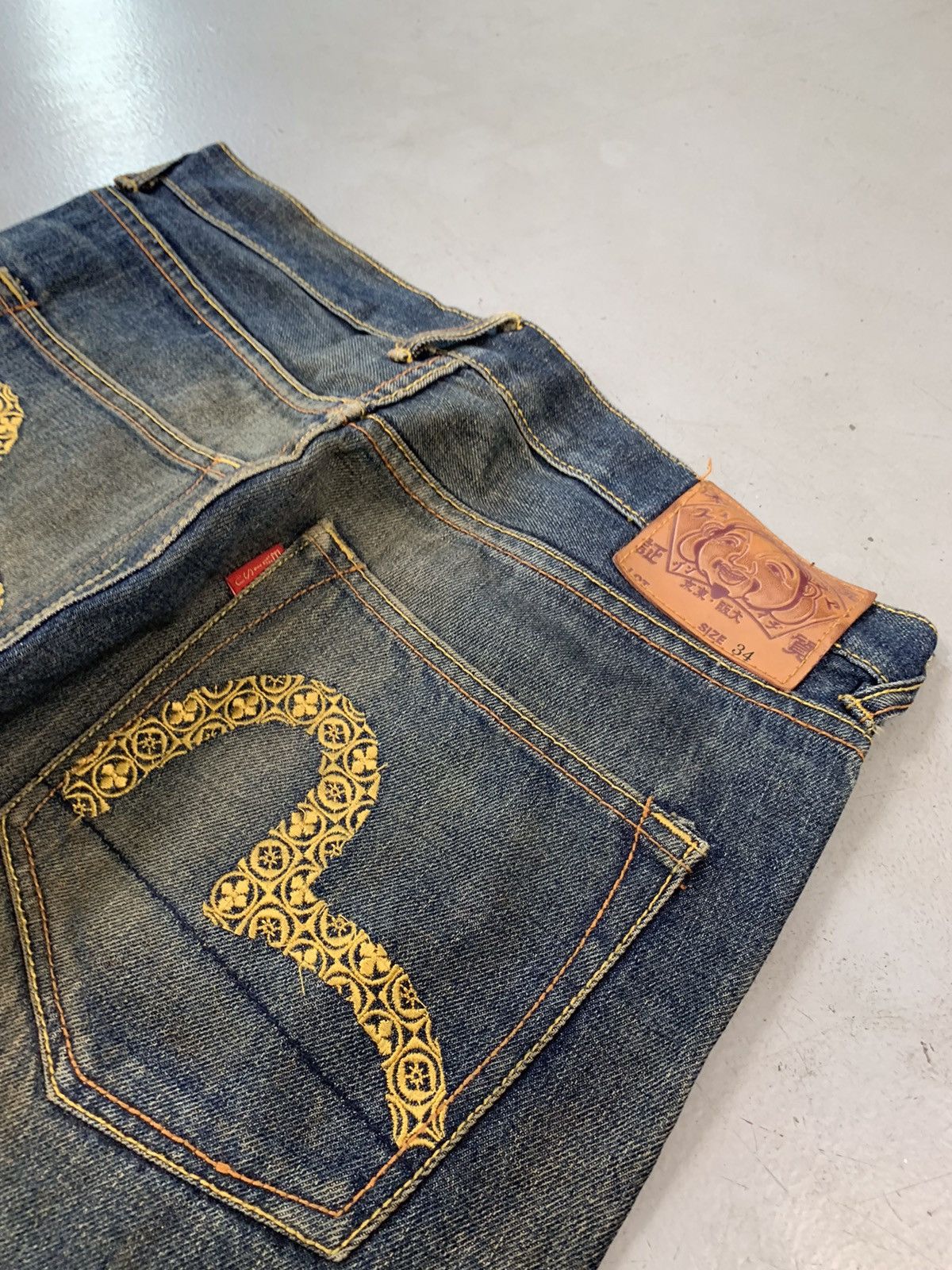 Japanese Brand Vintage Evisu inspired emboridered denim Size US 34 / EU 50 - 5 Thumbnail