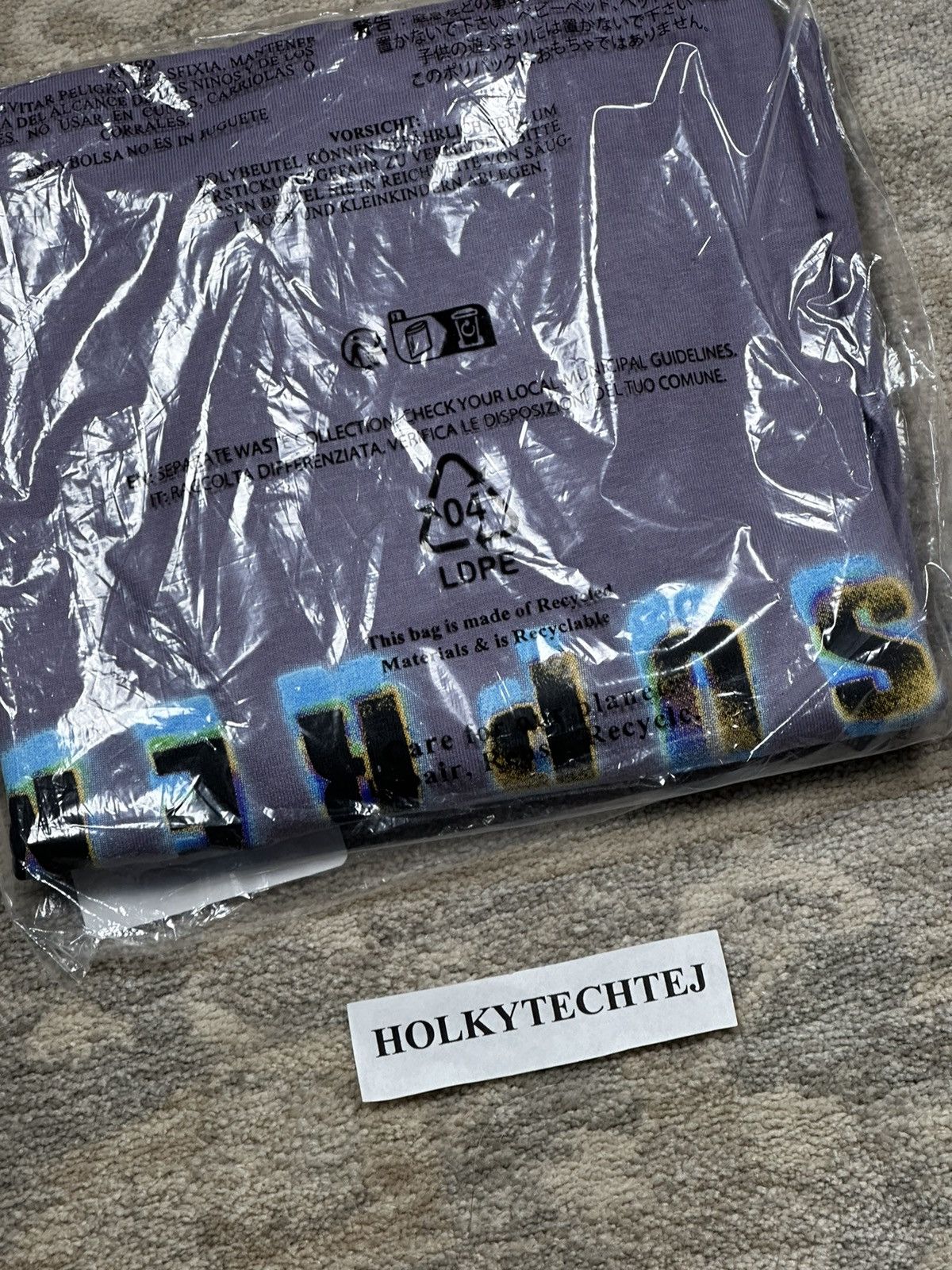 Supreme Supreme Stencil Tee - Dusty Purple - XL - FW23 Size US XL / EU 56 / 4 - 7 Thumbnail