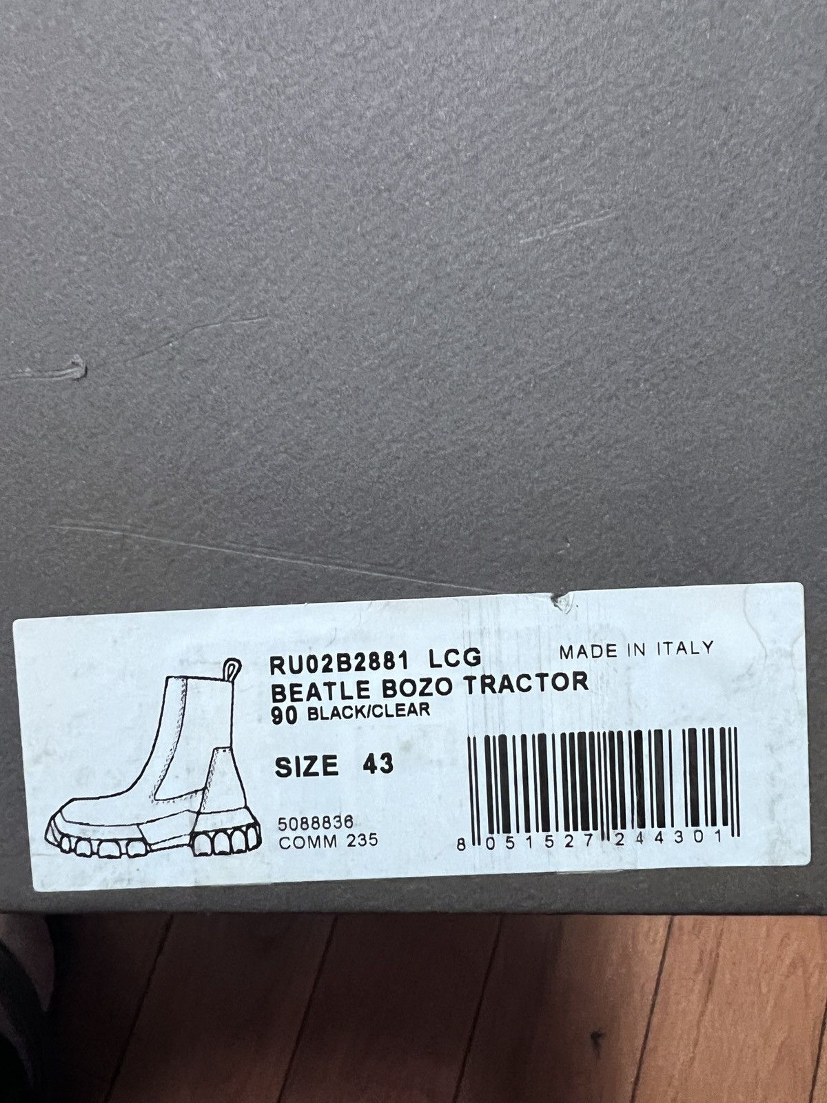 Rick Owens rick owens bozo boots size 43 Size US 10 / EU 43 - 7 Thumbnail