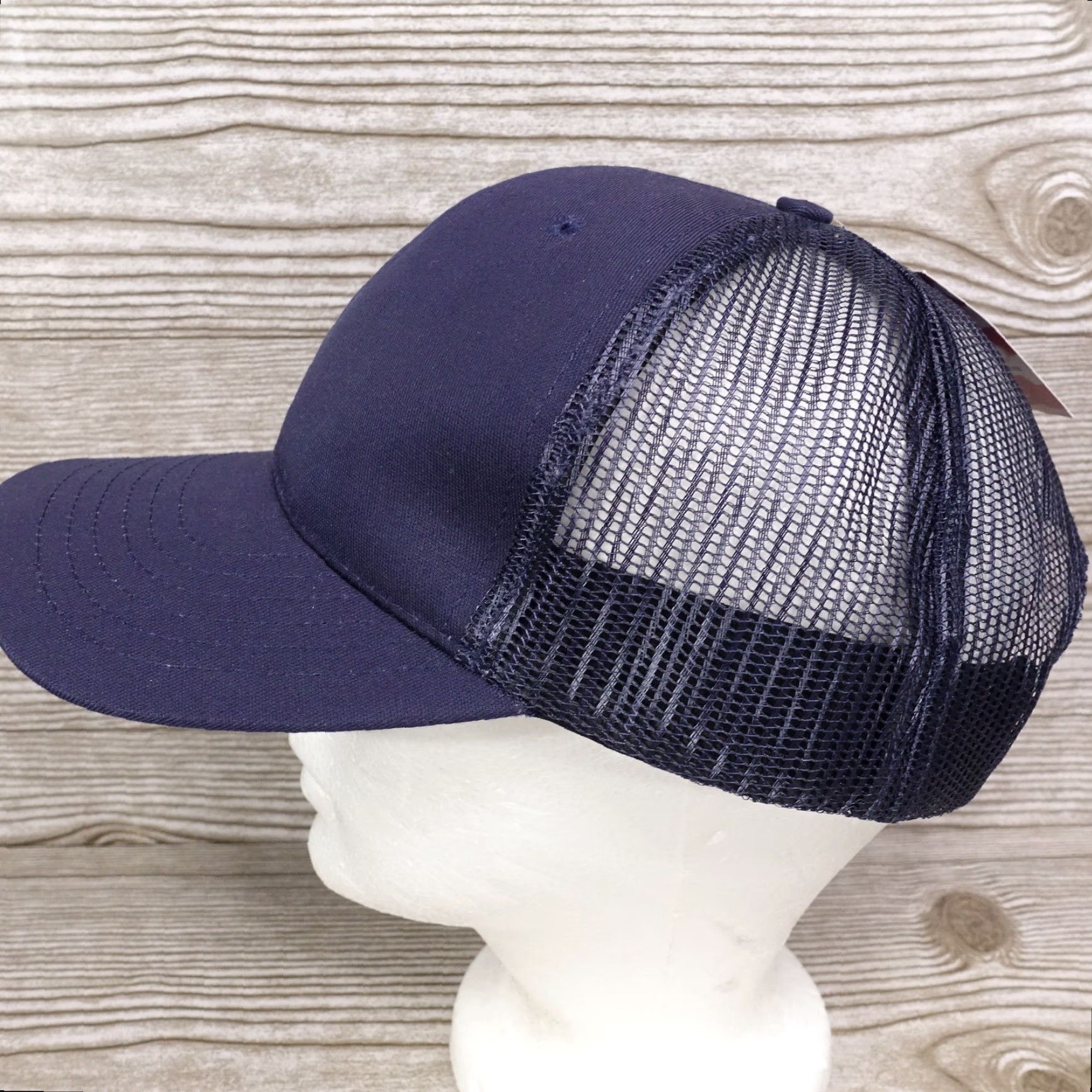 Vintage Vintage Classic Caps Navy Blue Vented Snapback Cap Unisex Adjustable Casual Hat Size ONE SIZE - 4 Thumbnail