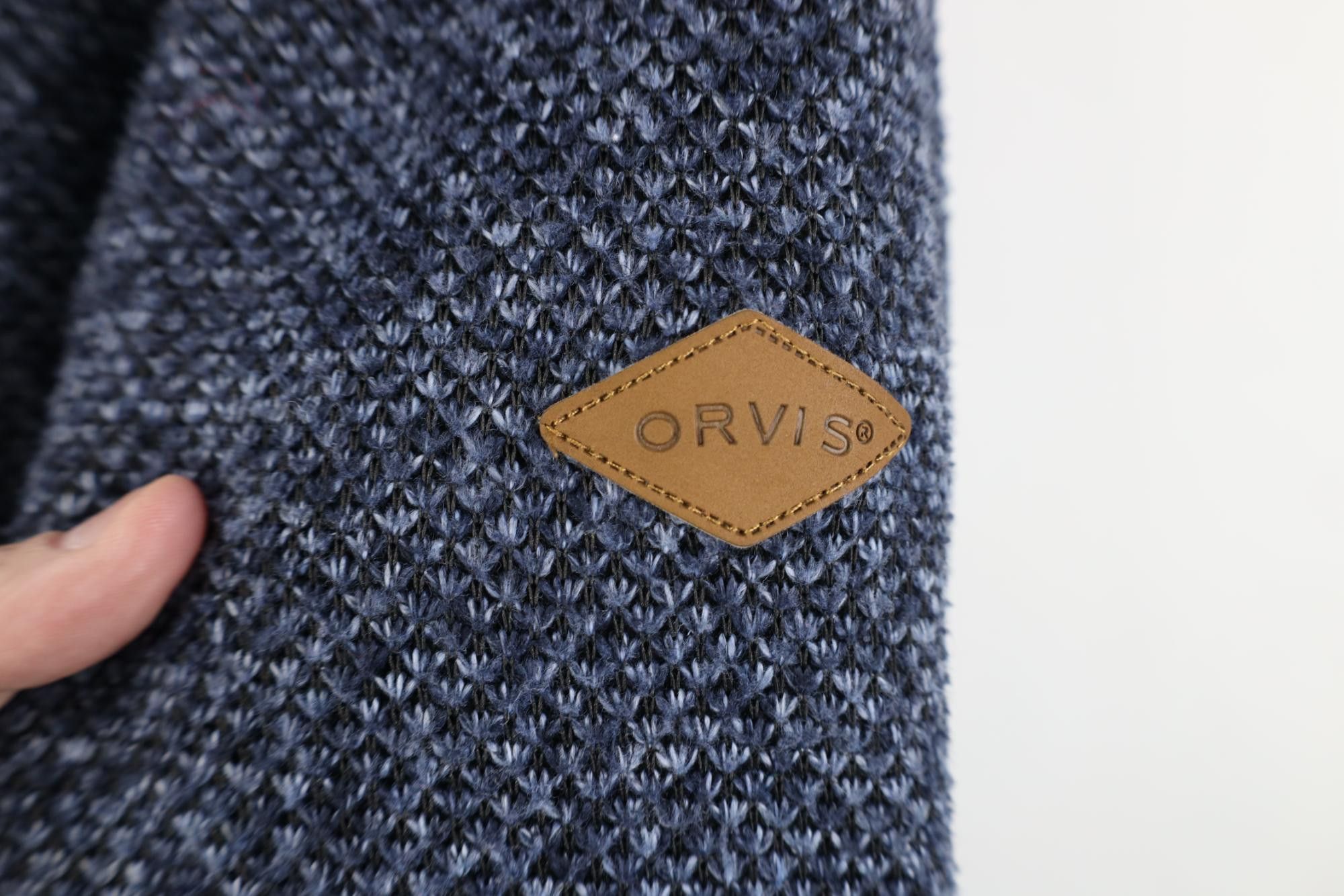 Orvis Vintage Orvis Pile Fleece Lined Thermal Knit 1/4 Zip Sweater Size US L / EU 52-54 / 3 - 4 Thumbnail