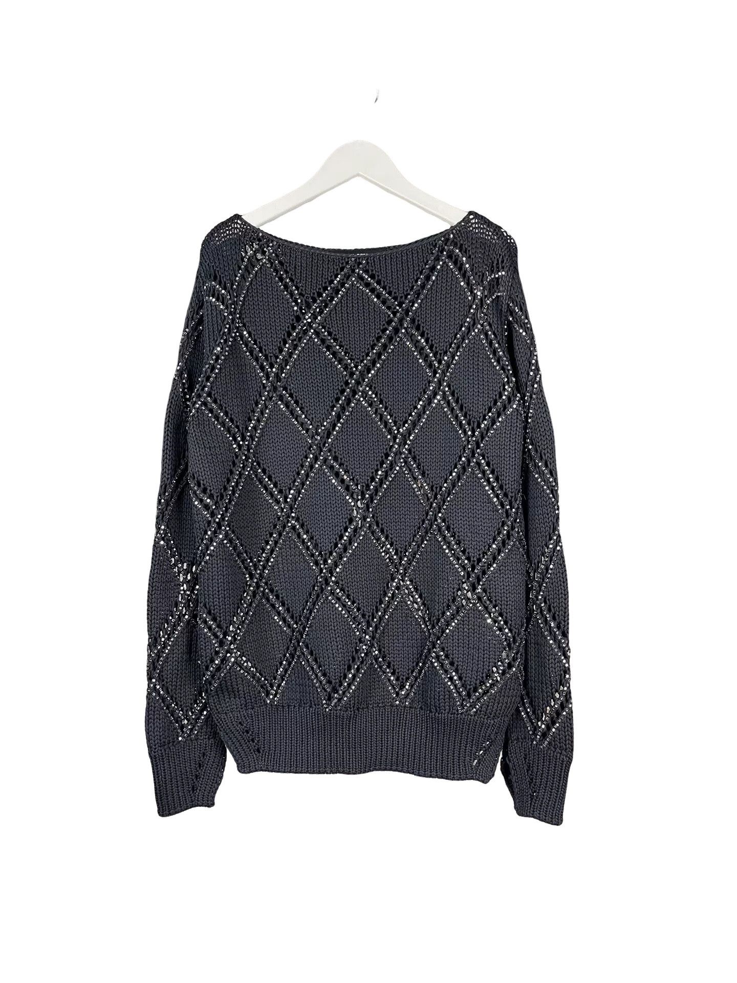 Ermanno Scervino Ermanno Scervino Rhinestone Knit Sweater Size XS Size XS / US 0-2 / IT 36-38 - 1 Thumbnail