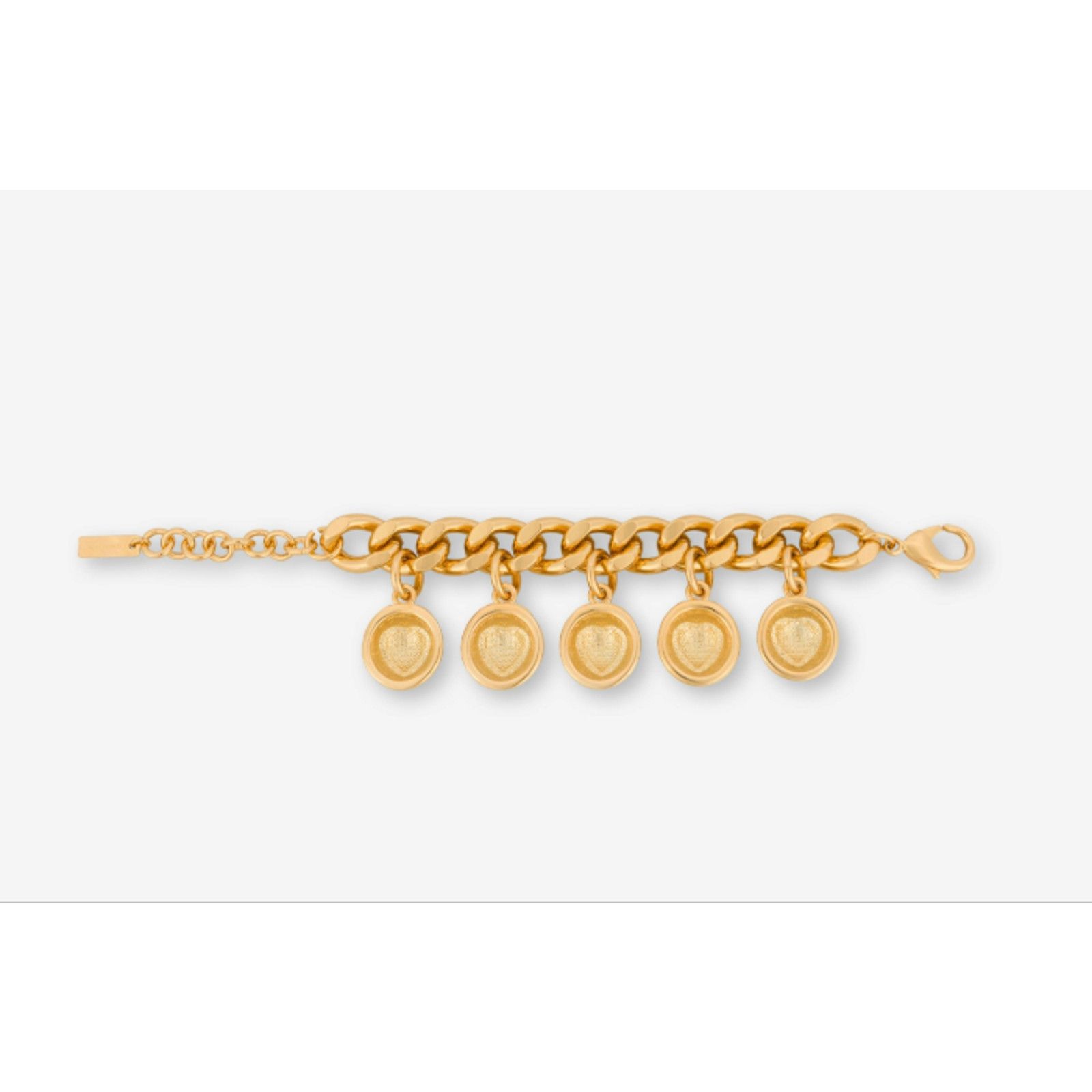 Moschino AW24 MOSCHINO Couture Gold-tone Chain Bracelet Circular Size ONE SIZE - 3 Thumbnail