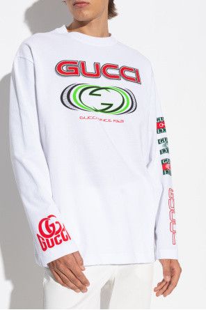 Gucci o1la5ras0426 Long Sleeve T-Shirt in White Size US XL / EU 56 / 4 - 3 Thumbnail