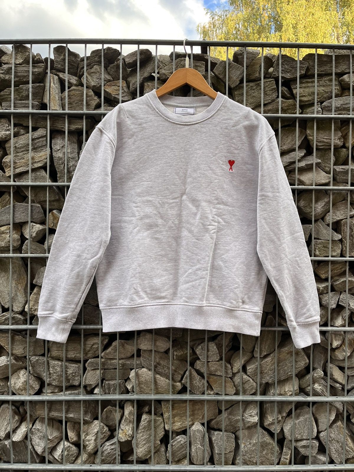 AMI Ami Sweatshirt Love Logo Embroider Classic Luxury Sweater Size US M / EU 48-50 / 2 - 1 Thumbnail