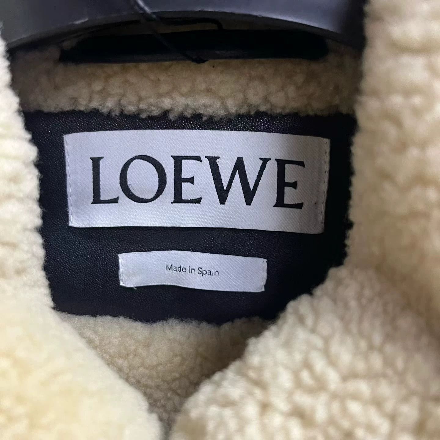 Loewe Loewe Black Lamb Fur Collar Leather Jacket Size US XXS / EU 40 - 2 Thumbnail