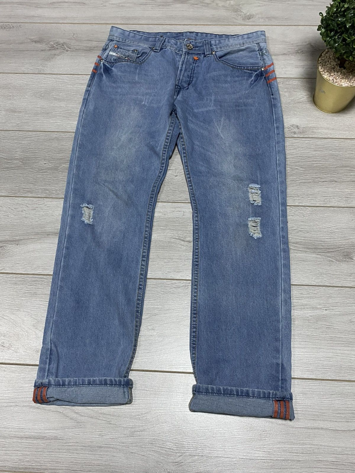 Diesel Diesel x Adidas vintage Italy jeans three stripes selvedge Size US 34 / EU 50 - 3 Thumbnail