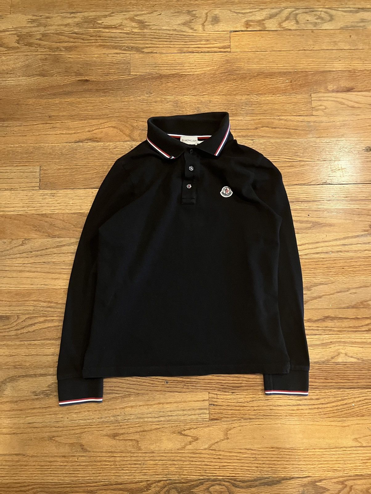 Maglia polo manica lunga moncler hotsell