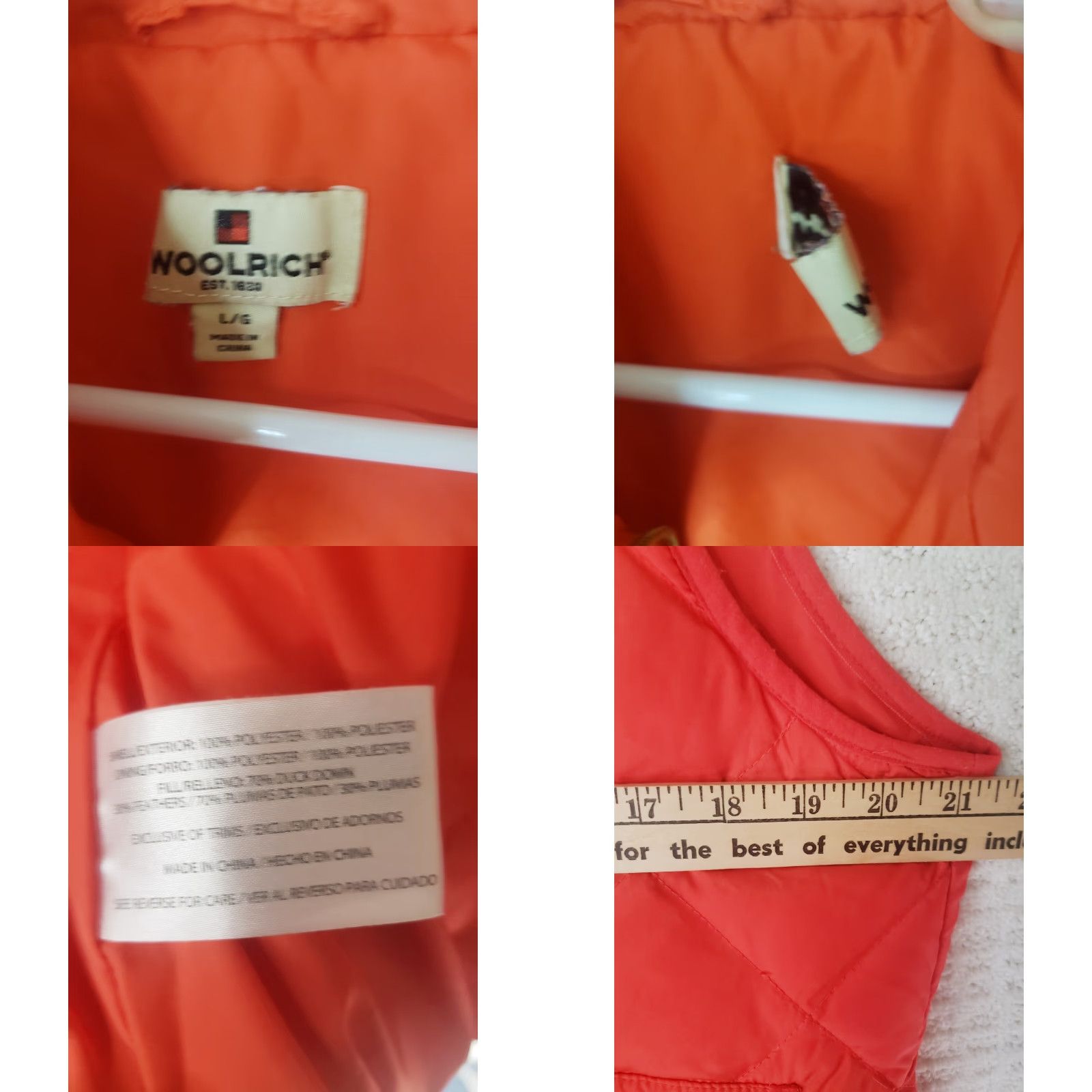 Vintage Woolrich Vest Red L Down Woolrich Full Zipper Puffer Pockets Woolrich Women Regular Size Vest Womens Size L / US 10 / IT 46 - 10 Thumbnail