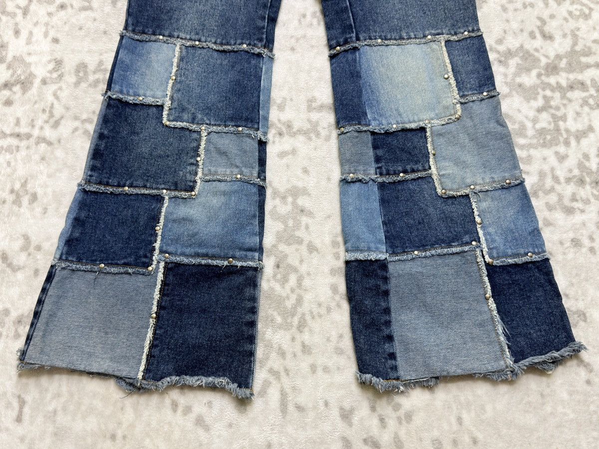 Hysteric Glamour Zana Di Patchwork Flare Y2K Vintage Denim Jeans Size US 30 / EU 46 - 6 Thumbnail