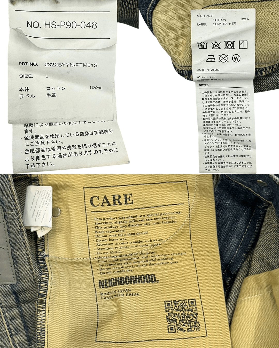 Yohji Yamamoto Neighborhood x Yohji Yamamoto SS24 Lettering Denim Pants Size US 36 / EU 52 - 11 Thumbnail