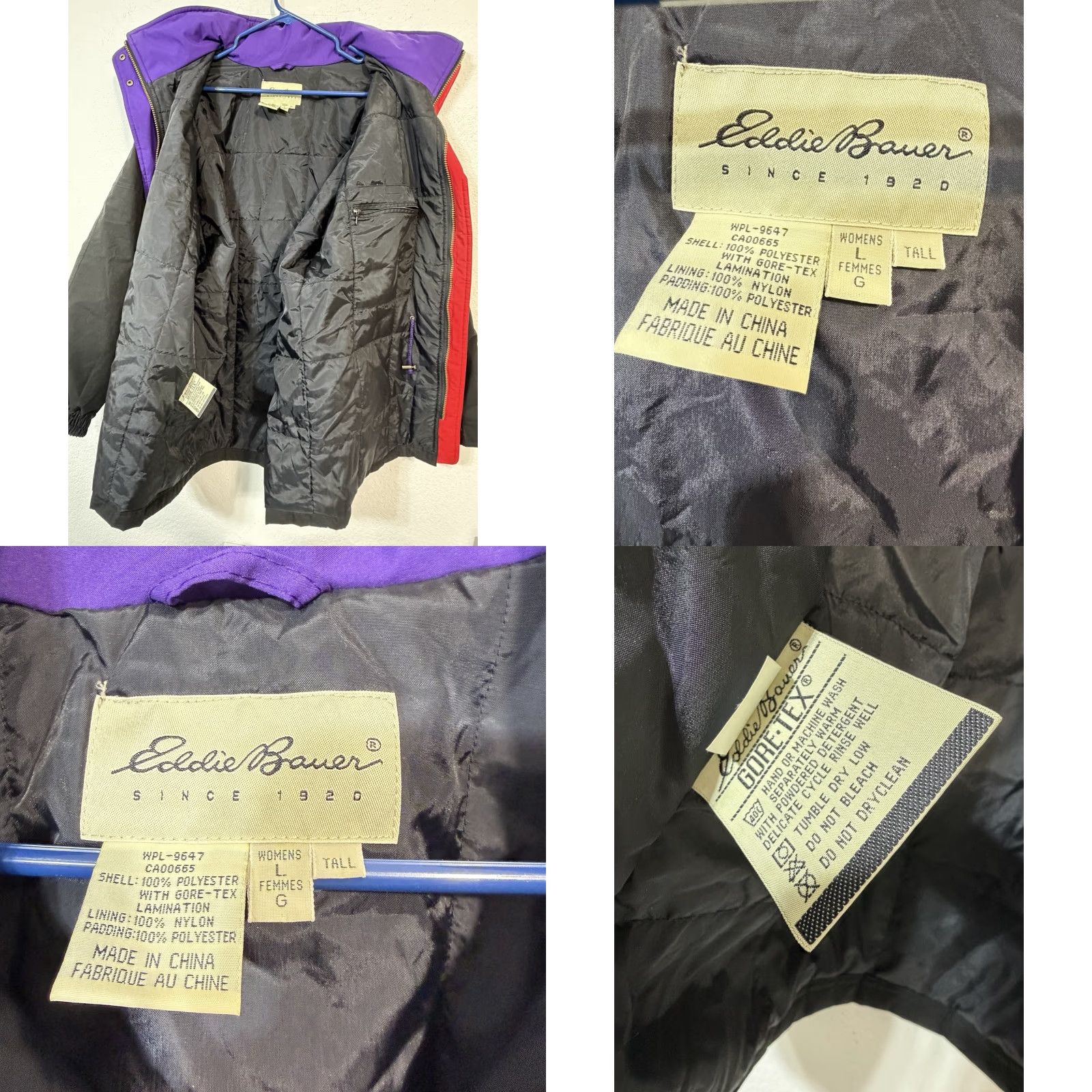 Eddie Bauer Eddie Bauer Women's Jacket Parka L Black Goretex Insulated Ultrex All Weather Hooded Zip Pakra Coat polyester nylon lining Size L / US 10 / IT 46 - 8 Thumbnail