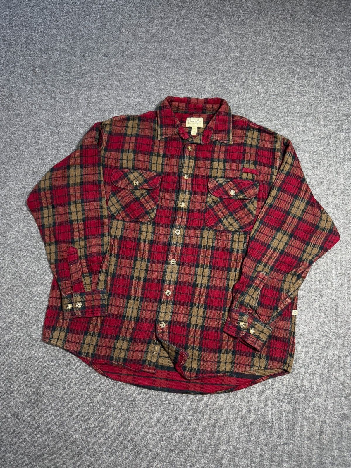 Cabelas Cabelas Plaid Flannel Workwear Shirt XL Tall Button Down Size US XL / EU 56 / 4 - 7 Thumbnail
