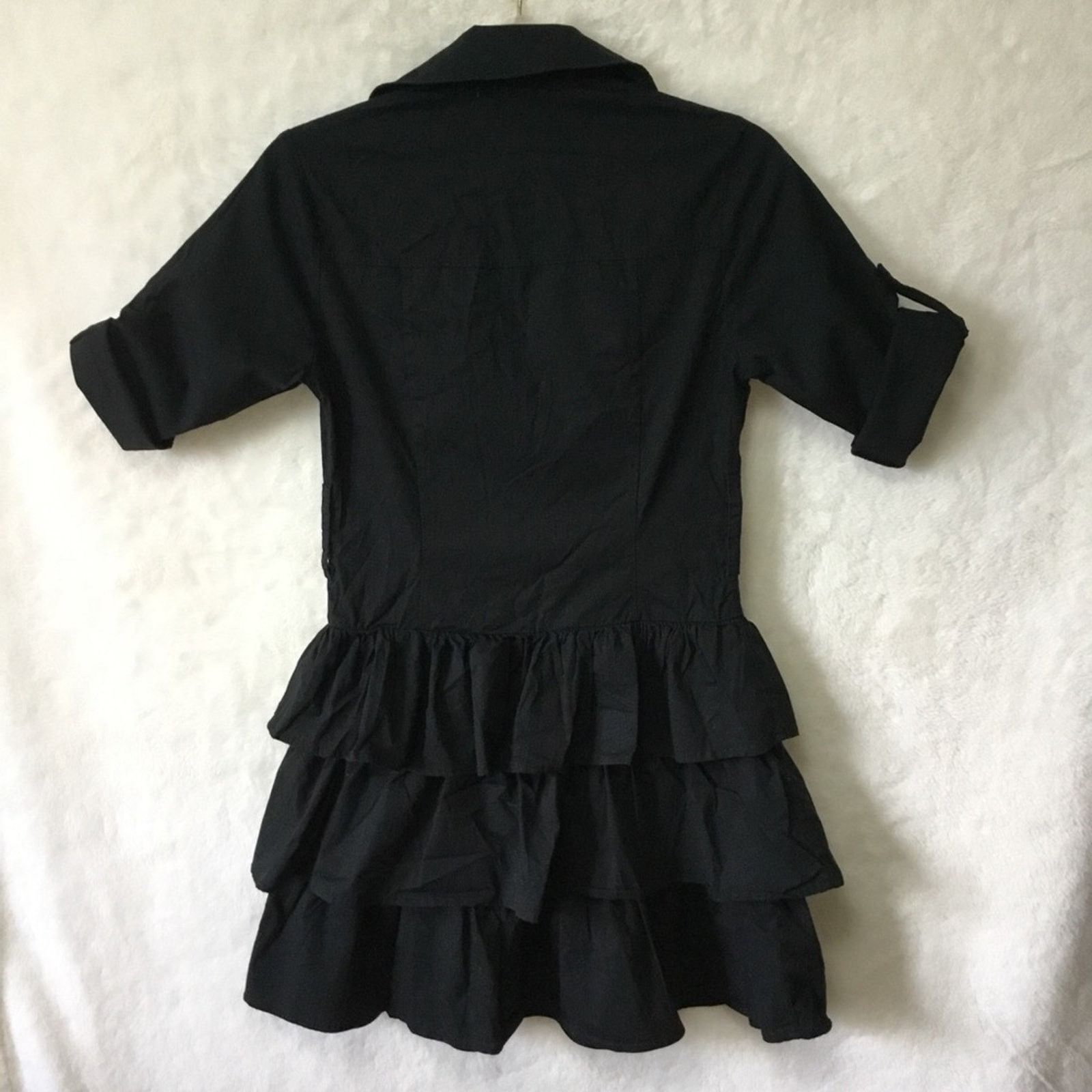 Other Fishbowl Black Ruffled Dress Size S / US 4 / IT 40 - 8 Thumbnail