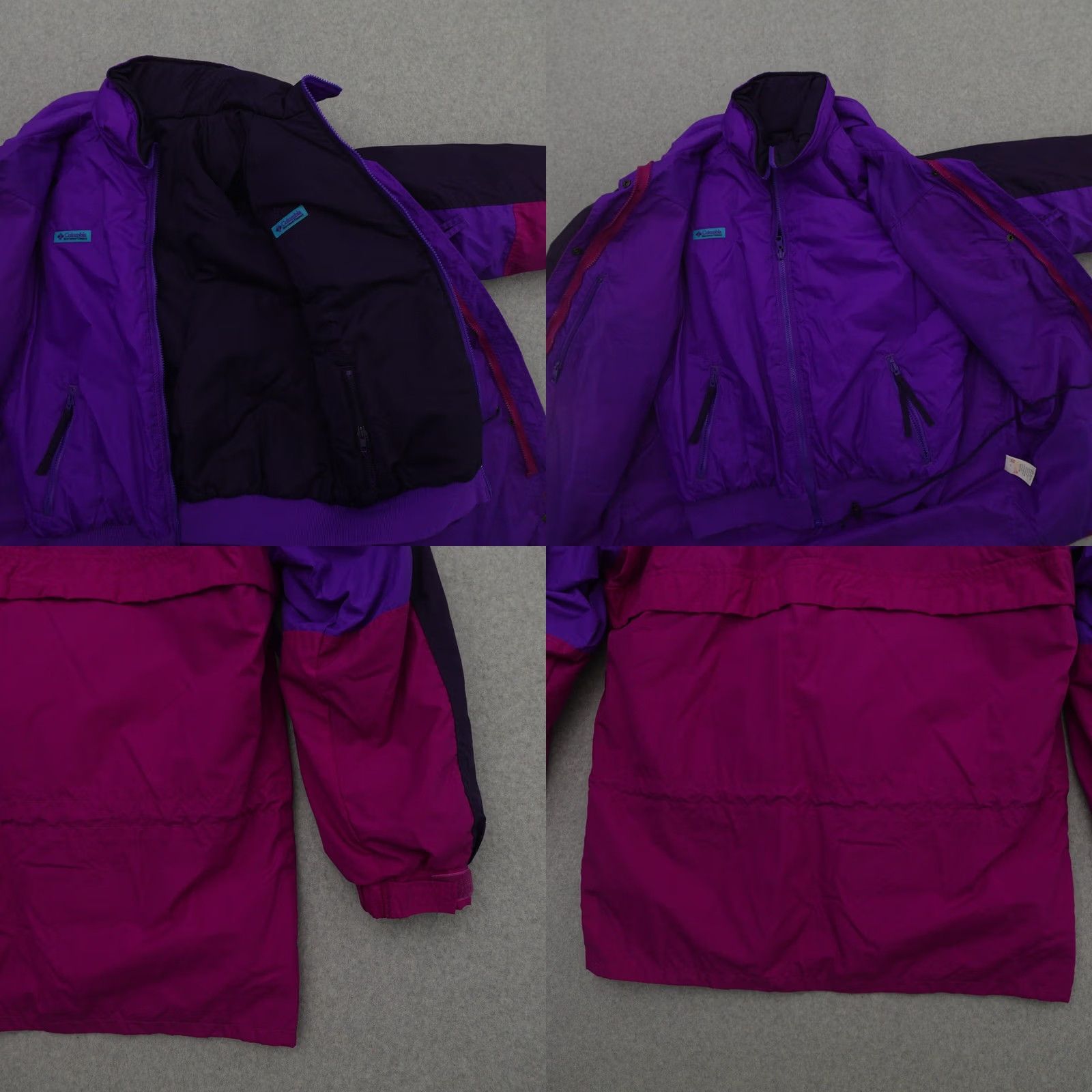 Vintage VINTAGE Columbia Jacket 3-in-1 Winter Purple L (22X29) Women 90s 90s Theme Measurements in Pictures Size L / US 10 / IT 46 - 8 Thumbnail