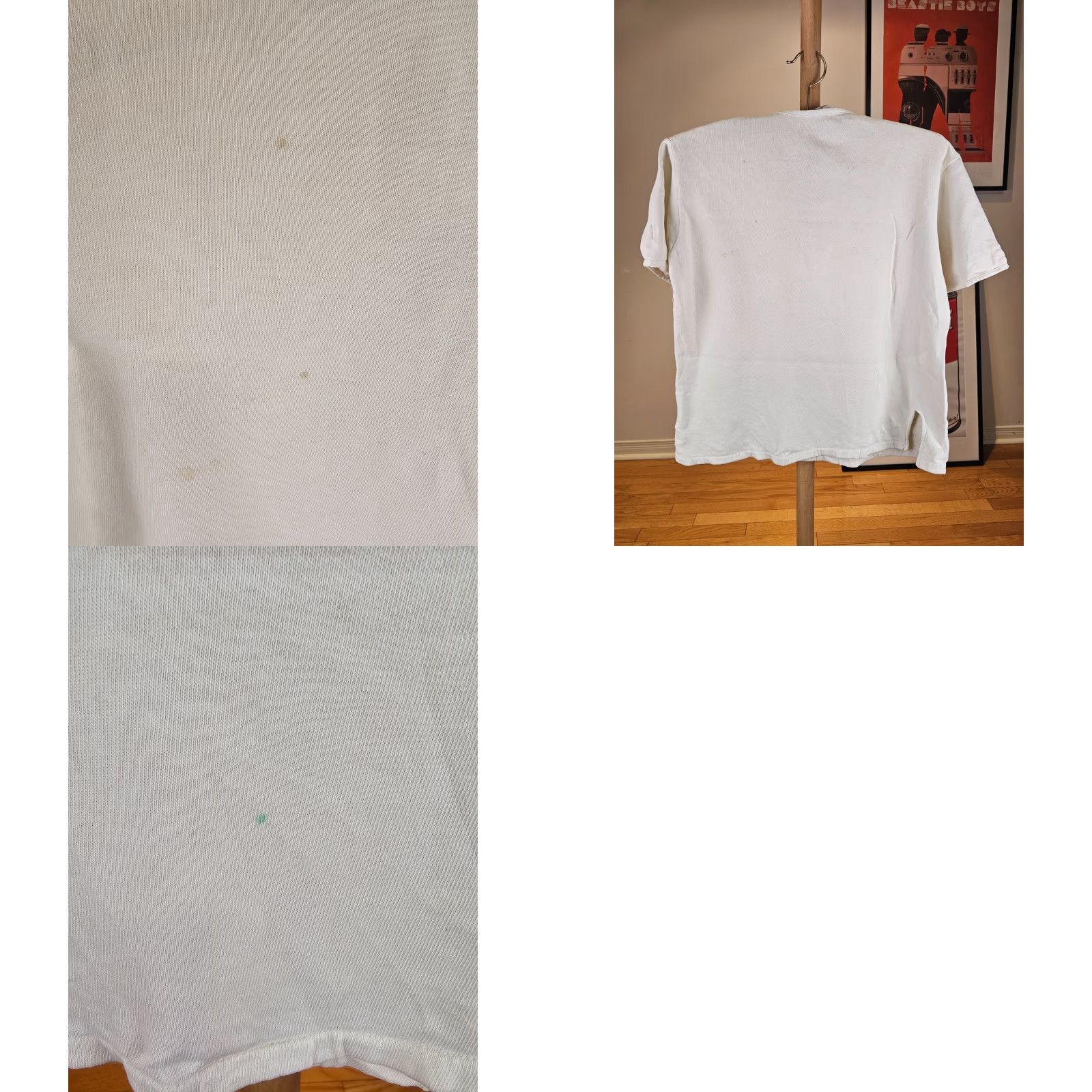 Vintage AKOM T-Shirt White Button Up Pocket Heavy Cotton Short Sleeve Men's M Size US M / EU 48-50 / 2 - 9 Thumbnail