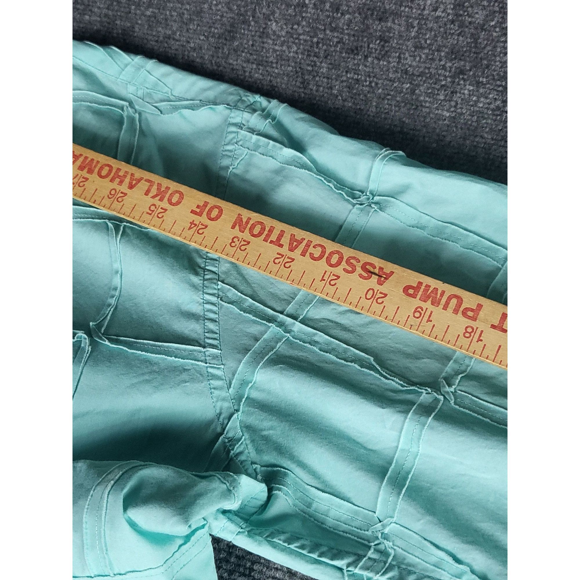 Designer Tulliano Button Up Shirt Men Sz L Aqua Checkered Designer Pr Size US L / EU 52-54 / 3 - 6 Thumbnail