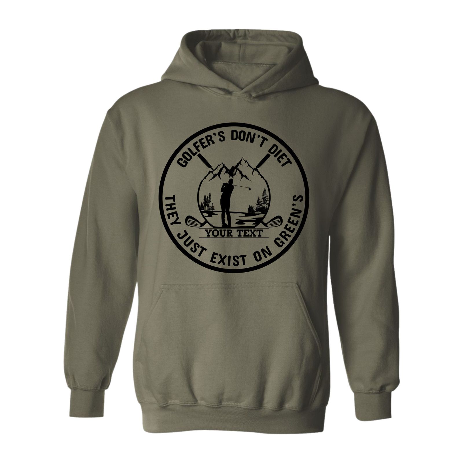 & Other Stories Golf Hoodie Golfers Dont Diet Custom Name Golfer Sweatshirt Size US L / EU 52-54 / 3 - 1 Thumbnail