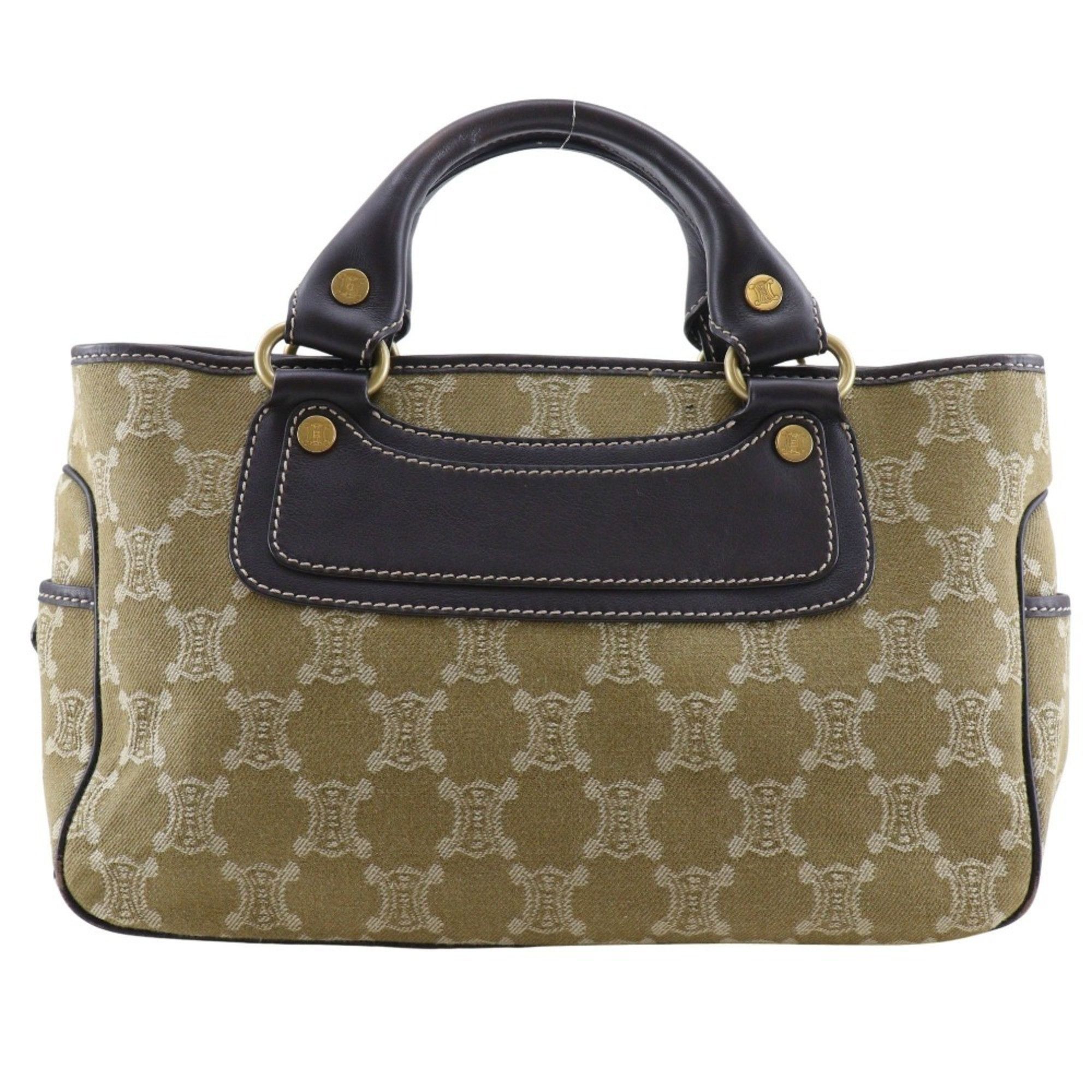 Celine CELINE Boogie Bag Handbag Macadam Canvas Made in China Khaki A5 bag Women's Size ONE SIZE - 1 Thumbnail