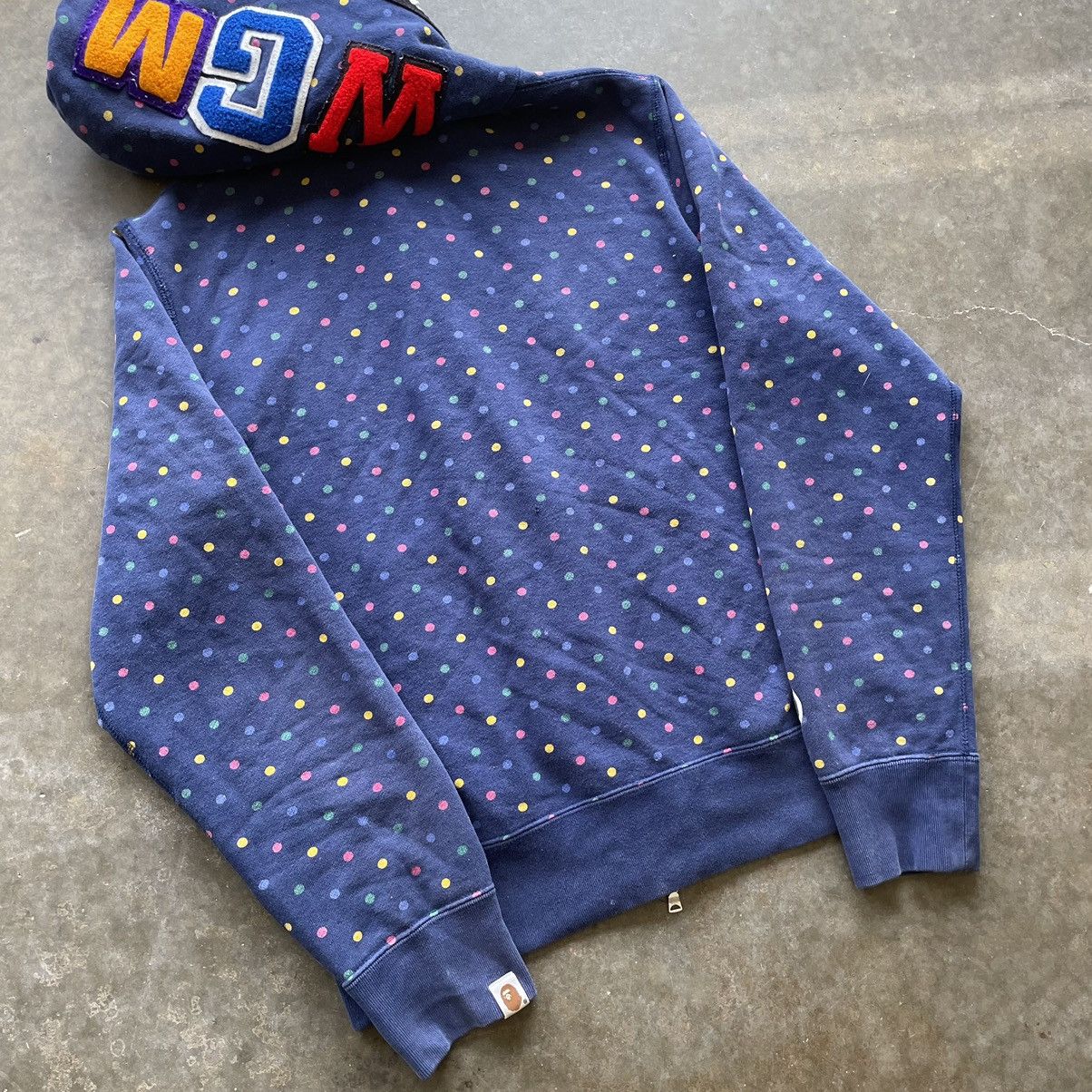 Bape Bape Polka Dot Shark Face Full Zip Hoodie Size US M / EU 48-50 / 2 - 4 Thumbnail