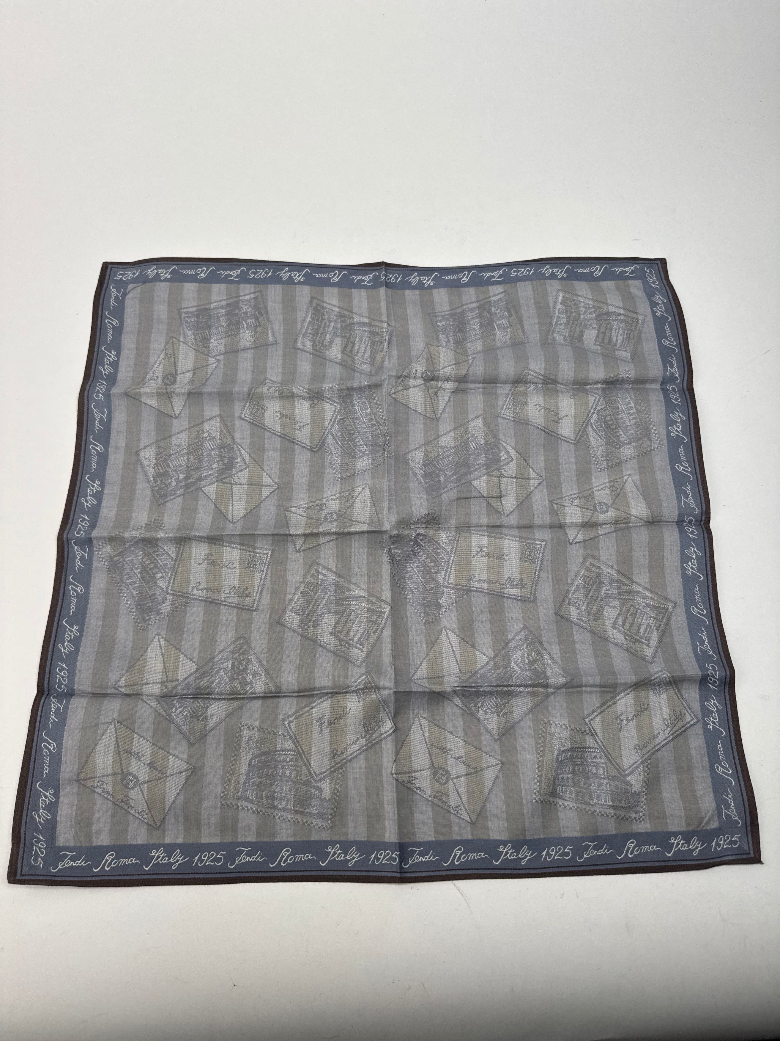 Fendi Vintage Striped scarf grey Size ONE SIZE - 1 Thumbnail