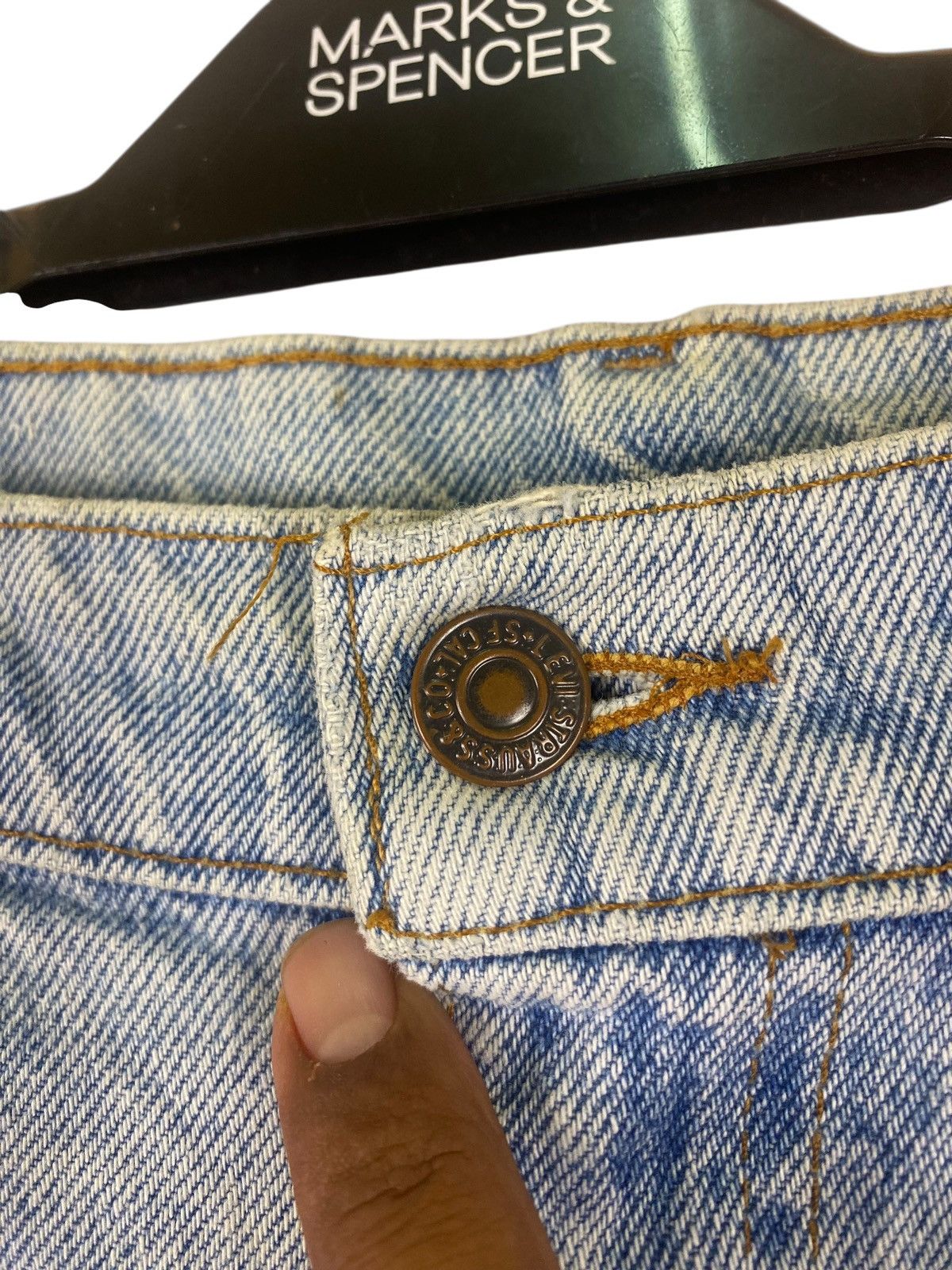 Levi's × Vintage Vintage 90s Thrashed Levis 510 Cutter Short Pants Denim Size US 31 - 7 Thumbnail