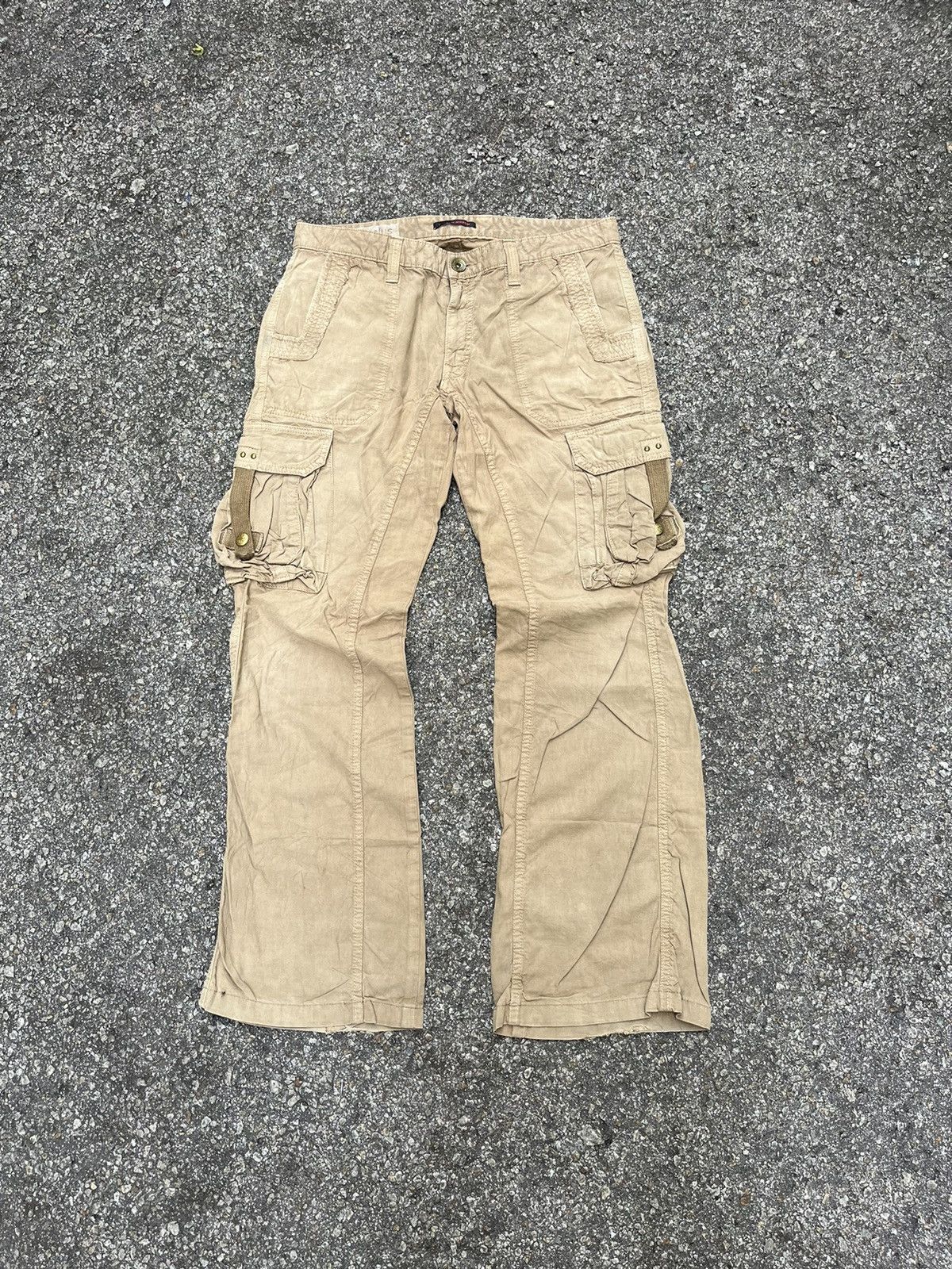 If Six Was Nine Flare Vintage 90s Surplus Nippon Tactical Bondage Cargo Size US 32 / EU 48 - 1 Thumbnail
