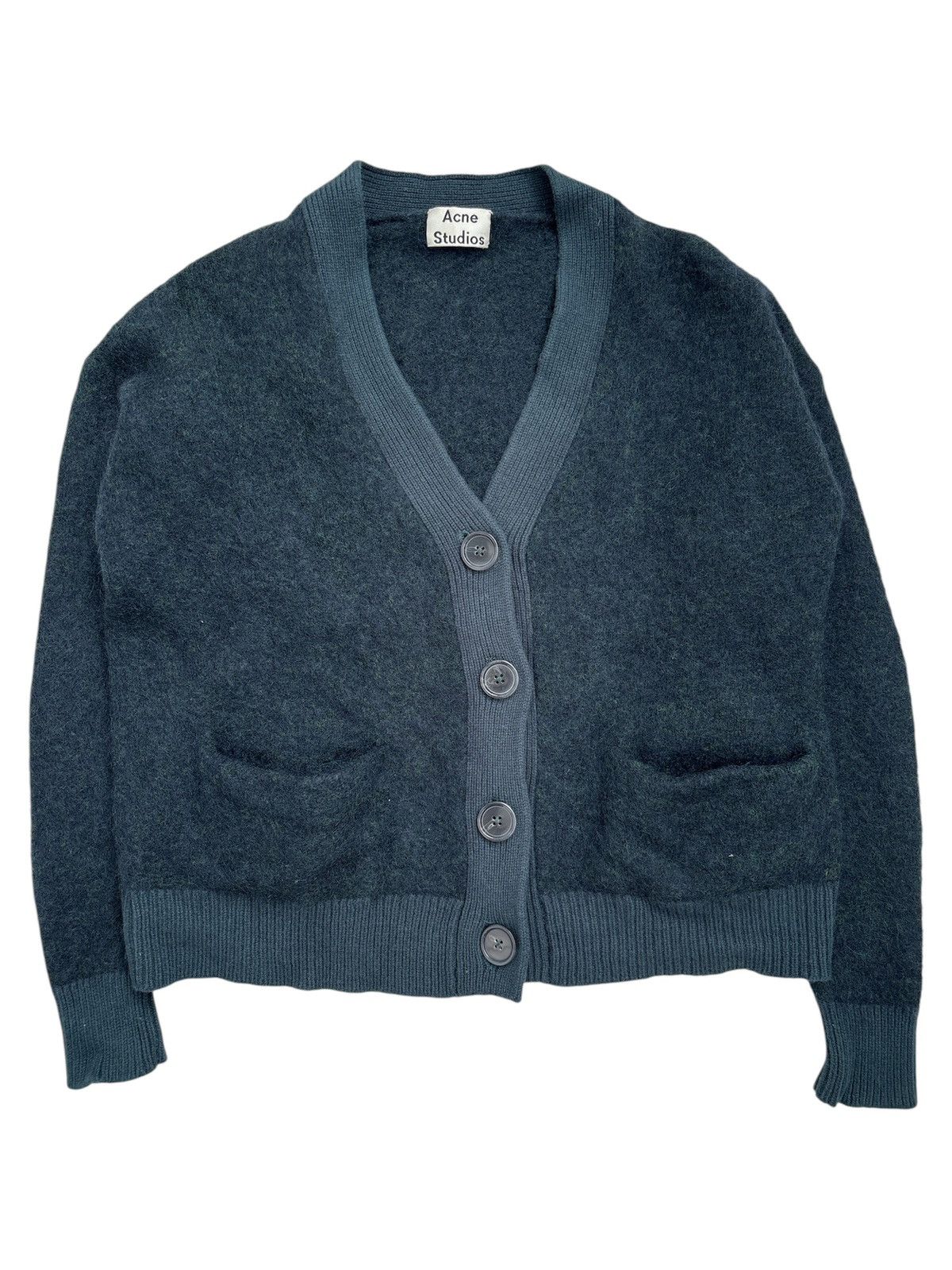 Acne Studios Rives Mohair Crop Cardigan Size US XS / EU 42 / 0 - 1 Thumbnail