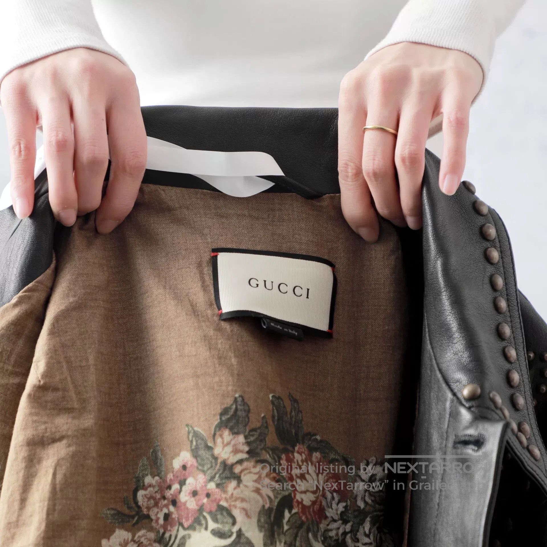 Gucci Gucci Black Sheepskin Button Leather Jacket. Size US M / EU 48-50 / 2 - 5 Thumbnail