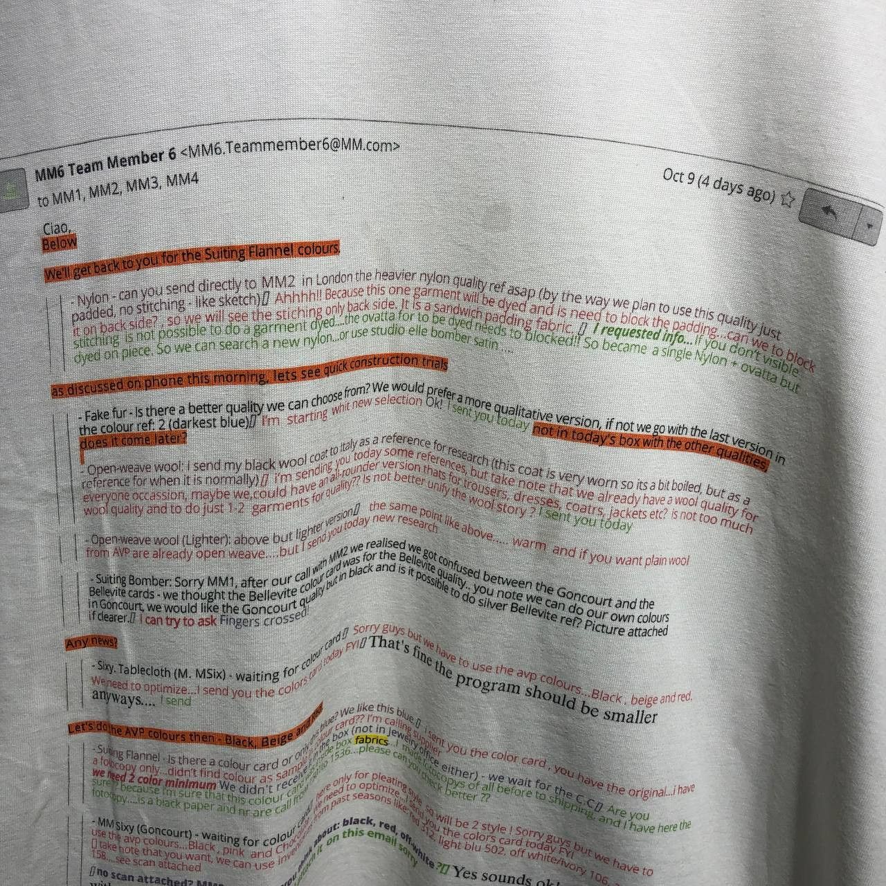 Maison Margiela Maison Margiela MM6 E-Mail Thread print tee Size US L / EU 52-54 / 3 - 3 Thumbnail