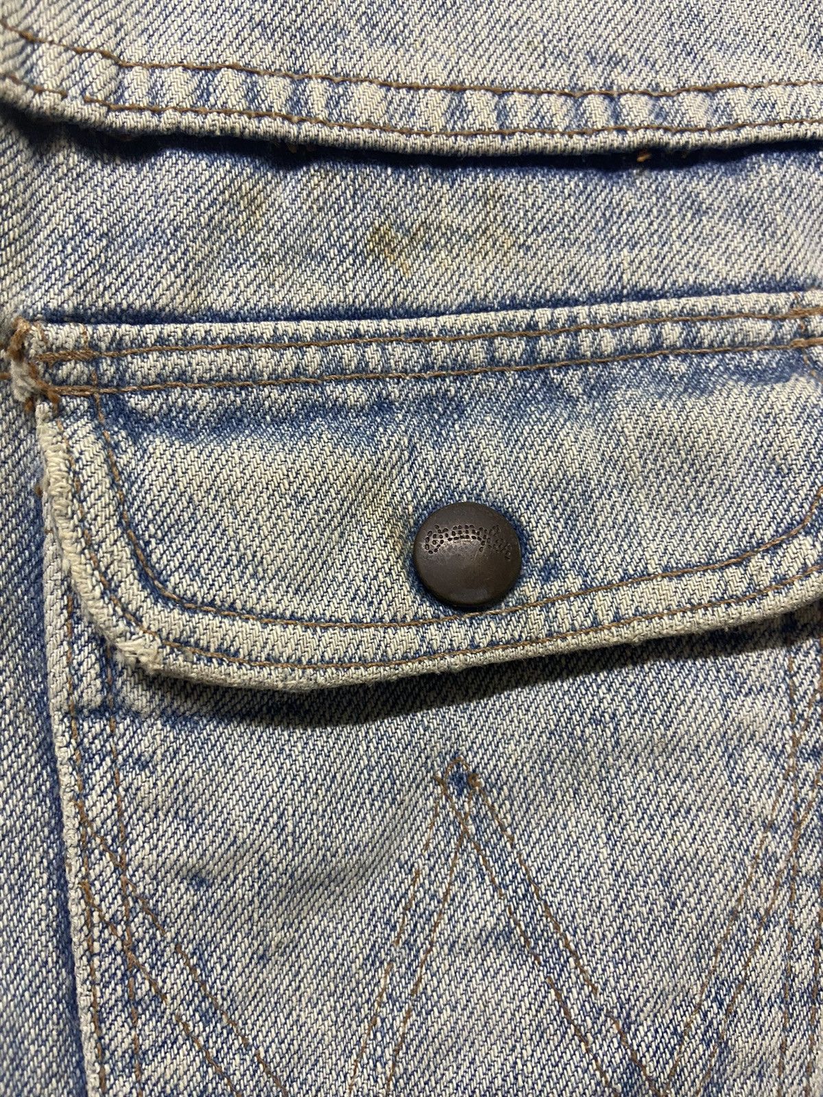 Vintage × Wrangler Vintage Wranglers Distressed Denim Jacket Size US L / EU 52-54 / 3 - 7 Thumbnail