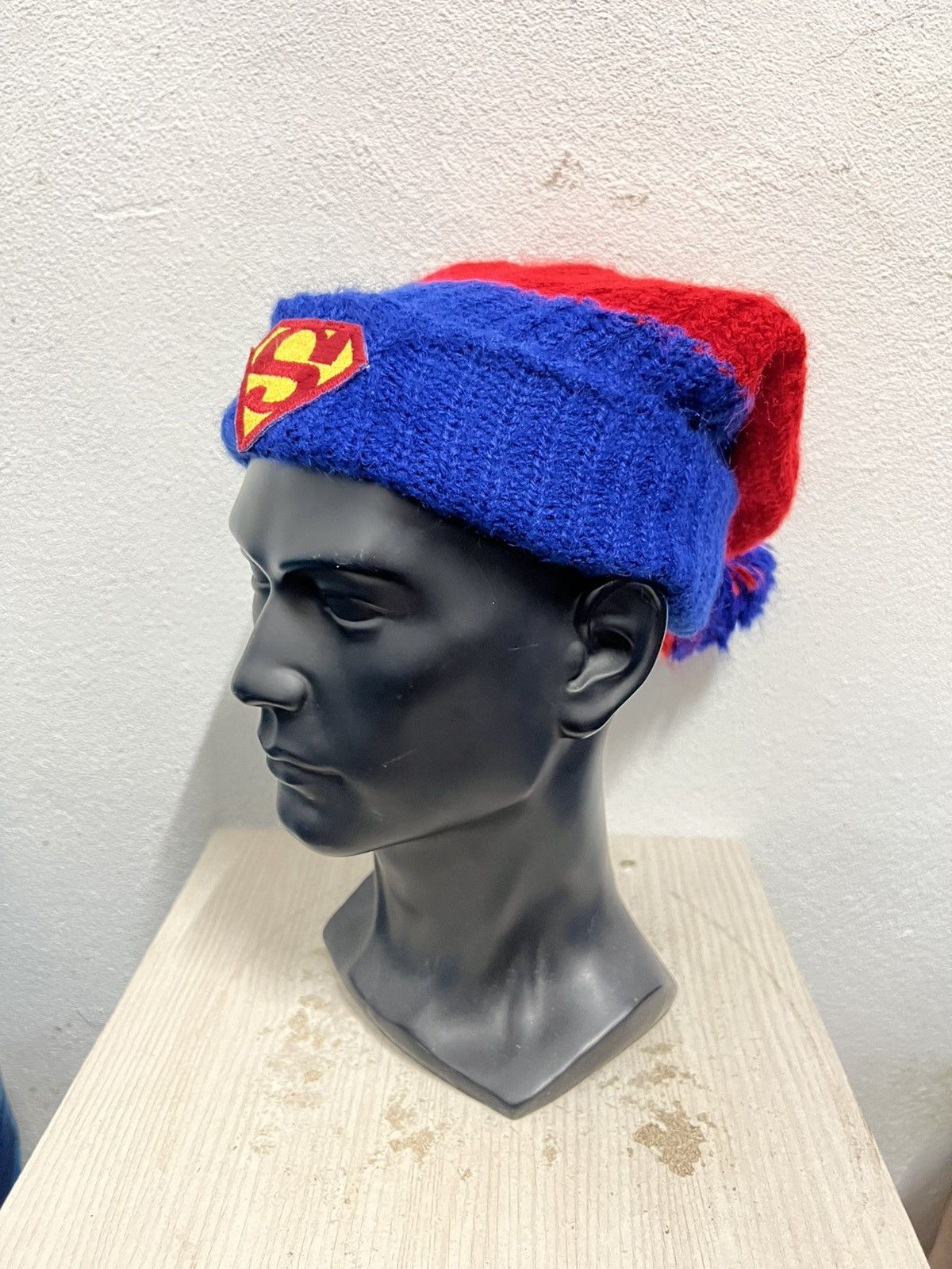 Vintage Vintage Superman Big Logo Beanie Hat Size ONE SIZE - 3 Thumbnail