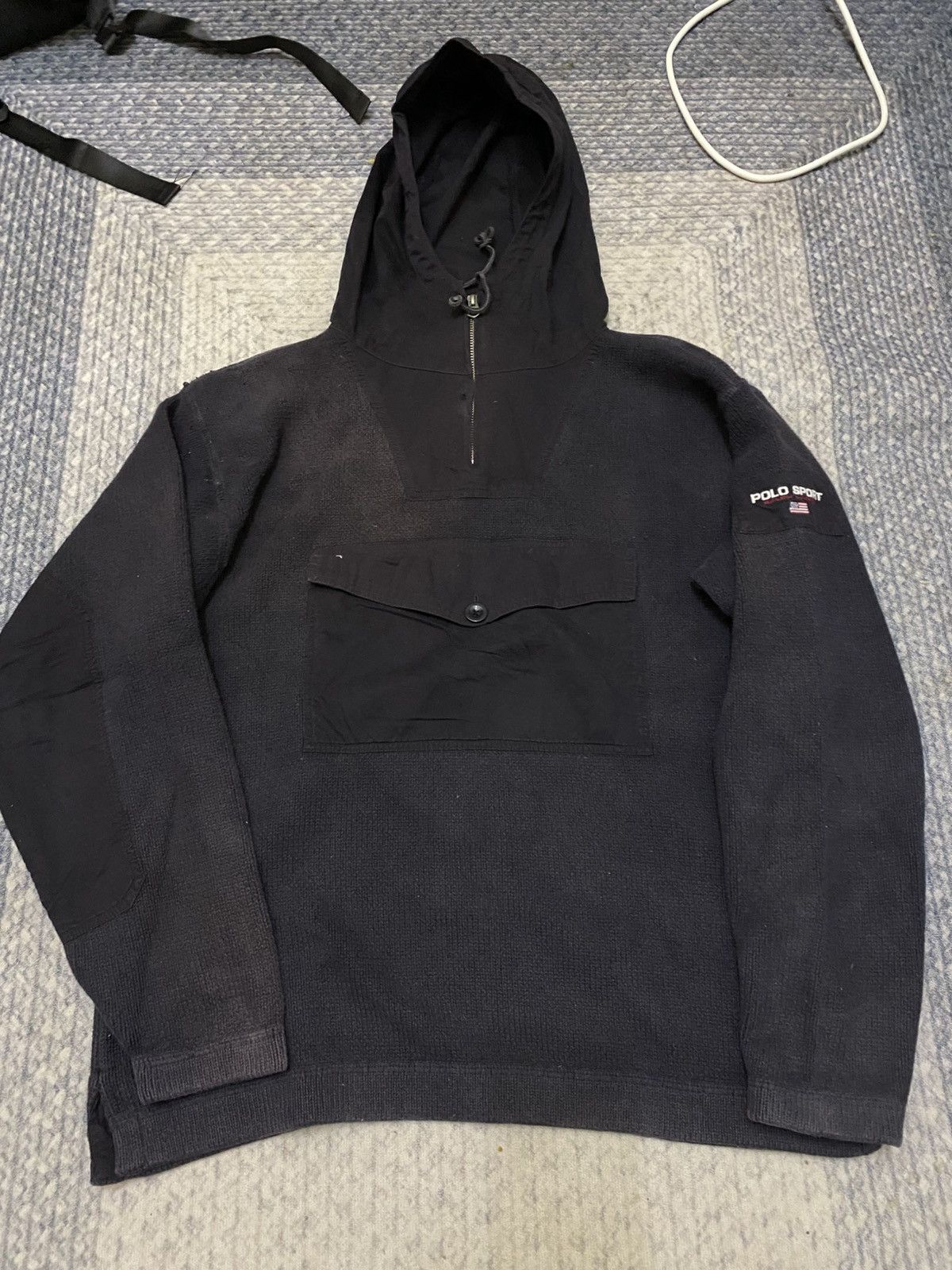 VINTAGE POLO SPORT SPORTMAN ANORAK HYBRID KNiT