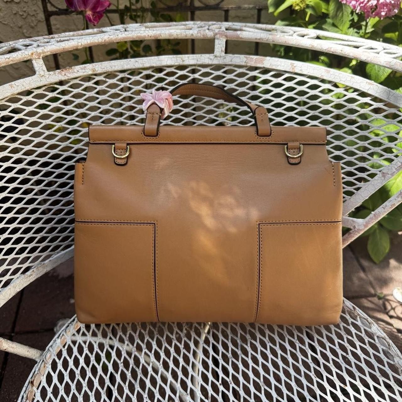 Tory Burch Tory Burch Tan Leather Top Handle Bag Size ONE SIZE - 2 Thumbnail