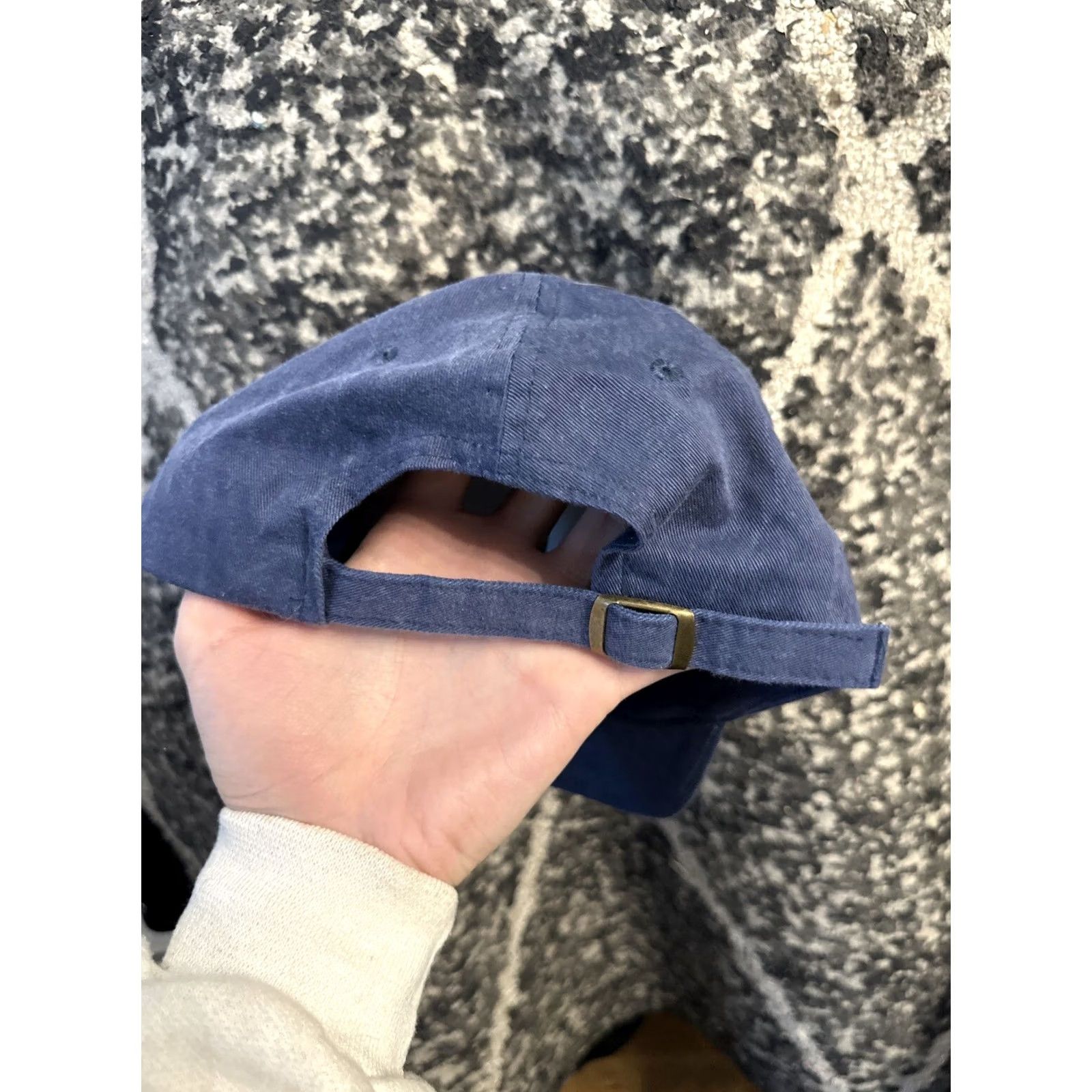 Vintage VINTAGE Headshot Ryder Strap back Adjustable Hat Baseball Cap Corduroy Blue Men Adjustable Cap Size ONE SIZE - 2 Thumbnail