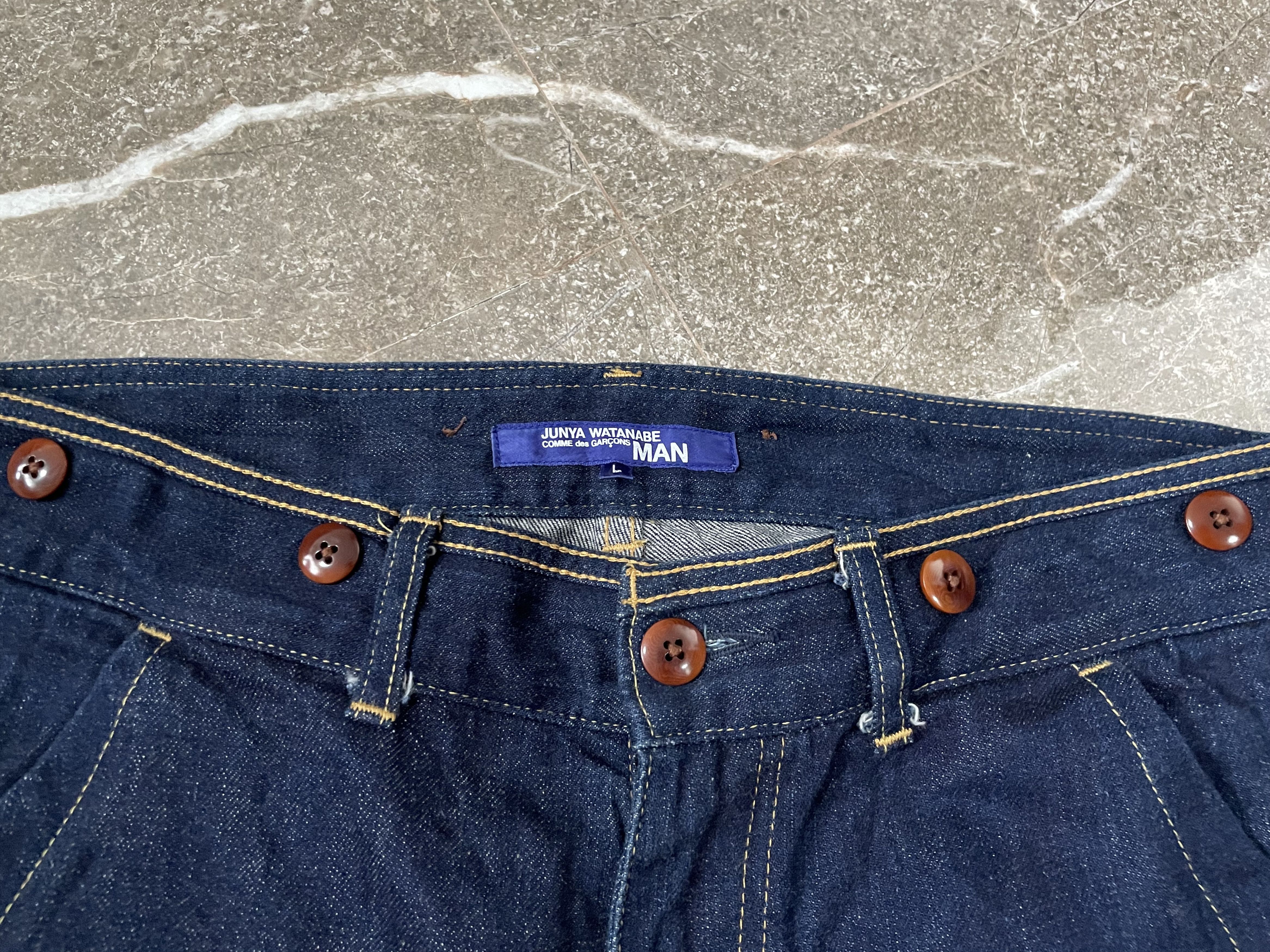 Junya Watanabe CDG JUNYA WATANABE MAN DOUBLE KNEE DENIM - AD2009 Size US 34 / EU 50 - 4 Thumbnail