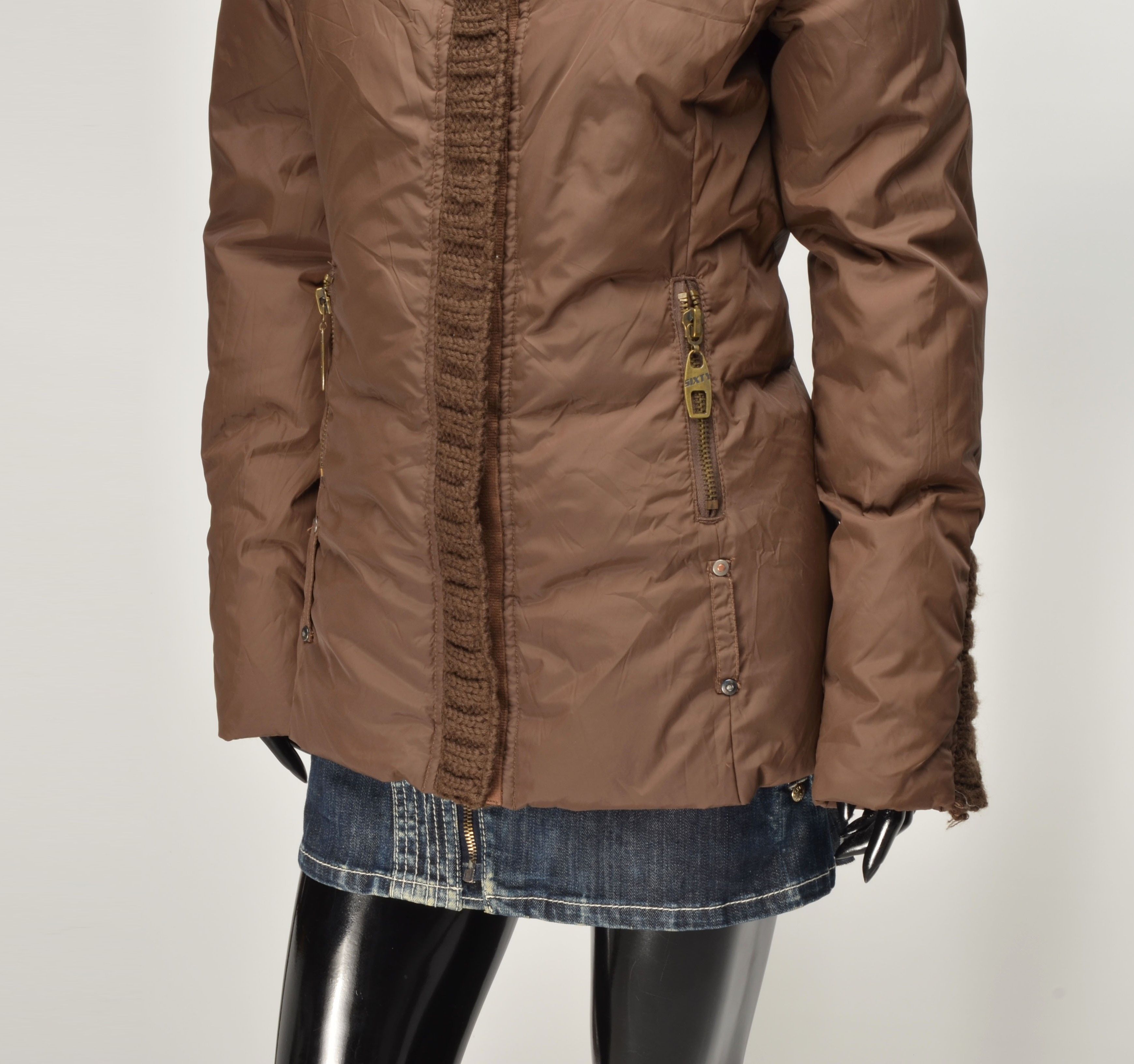 Miss Sixty Vintage Miss Sixty Y2K Coquette Brown Down Jacket Size M / US 6-8 / IT 42-44 - 11 Thumbnail