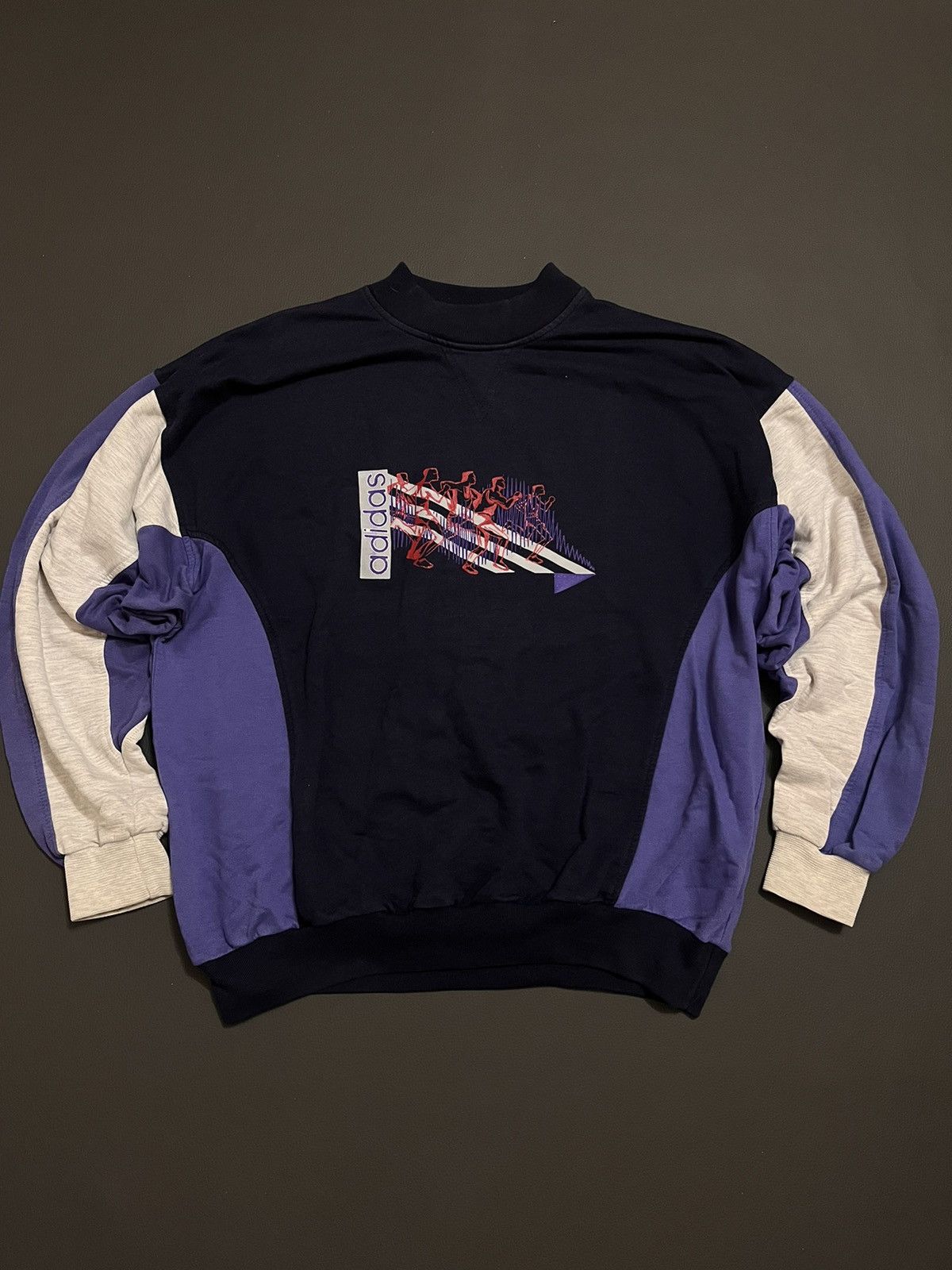 Adidas × Vintage Vintage Adidas Olympics Run Sweatshirt Rare Crewneck Rare Size US M / EU 48-50 / 2 - 1 Thumbnail
