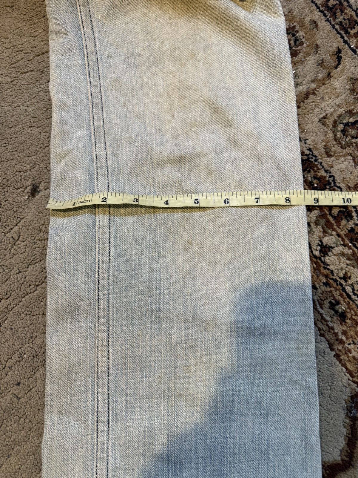 Number (N)ine Number Nine A/W 2000 “Redisun” Distressed Bush Denim Pant Size US 32 / EU 48 - 15 Thumbnail